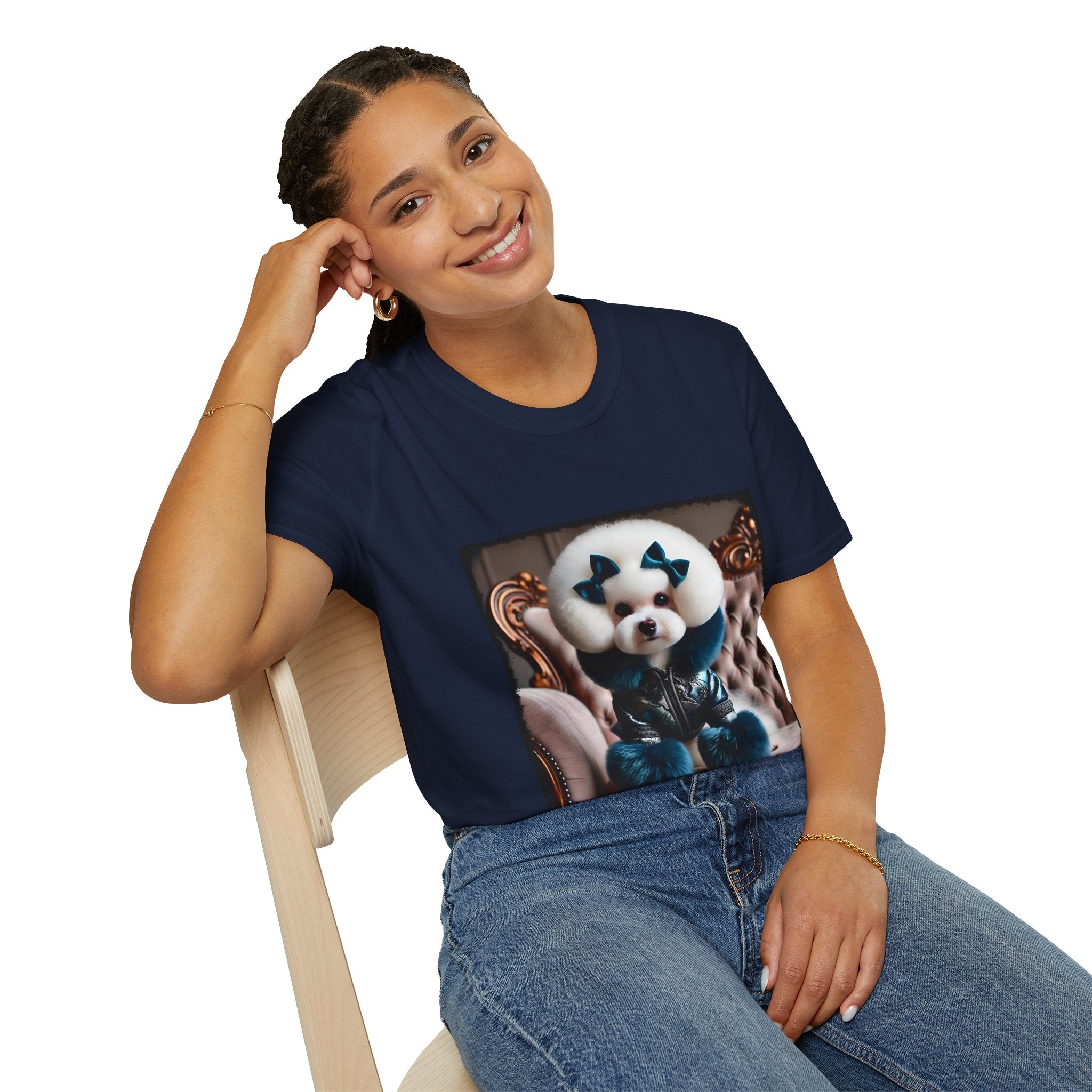 Bichon Frise Posh Pawfluencer | Unisex Dog T-Shirt
