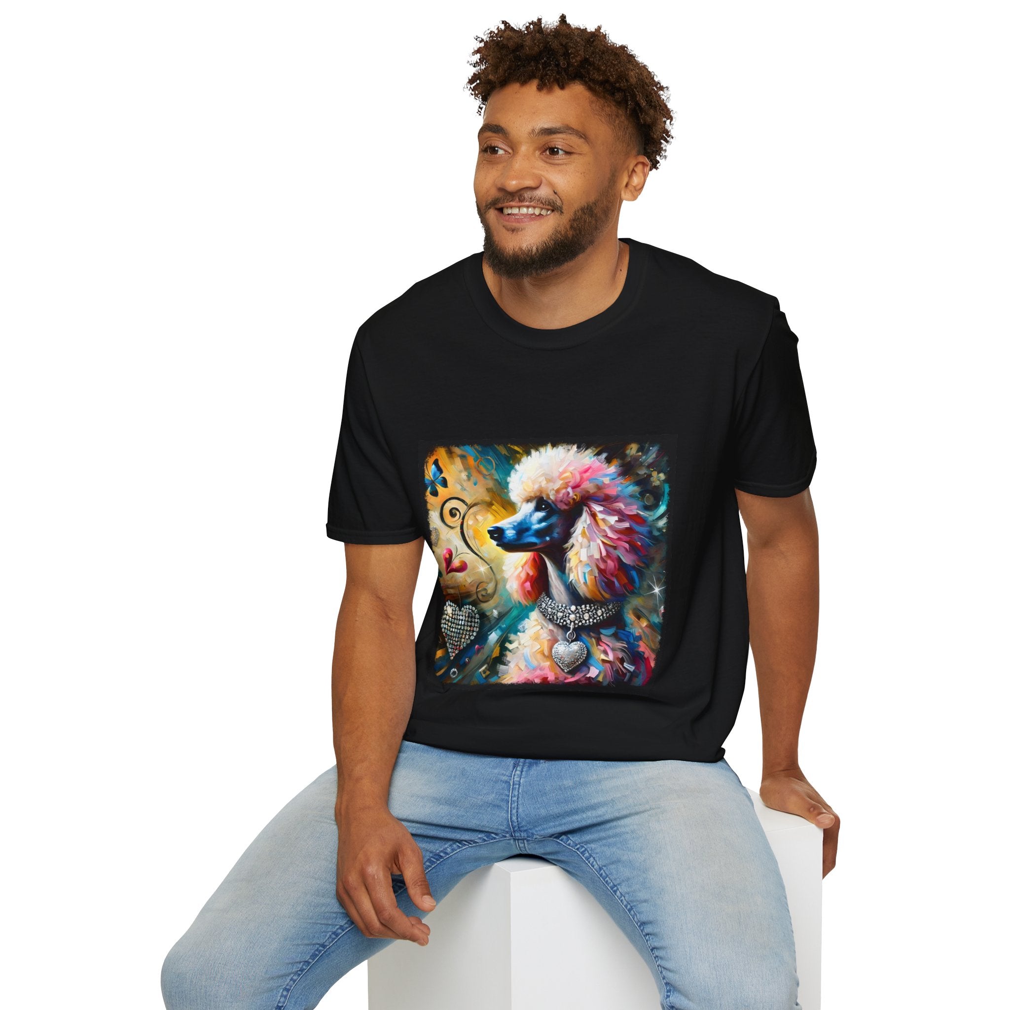Poodle Diamond Heart Classic | Unisex Dog T-Shirt