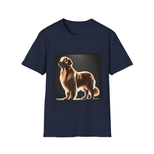 Golden Retriever Best in Show design dog lover unisex t-shirt in navy
