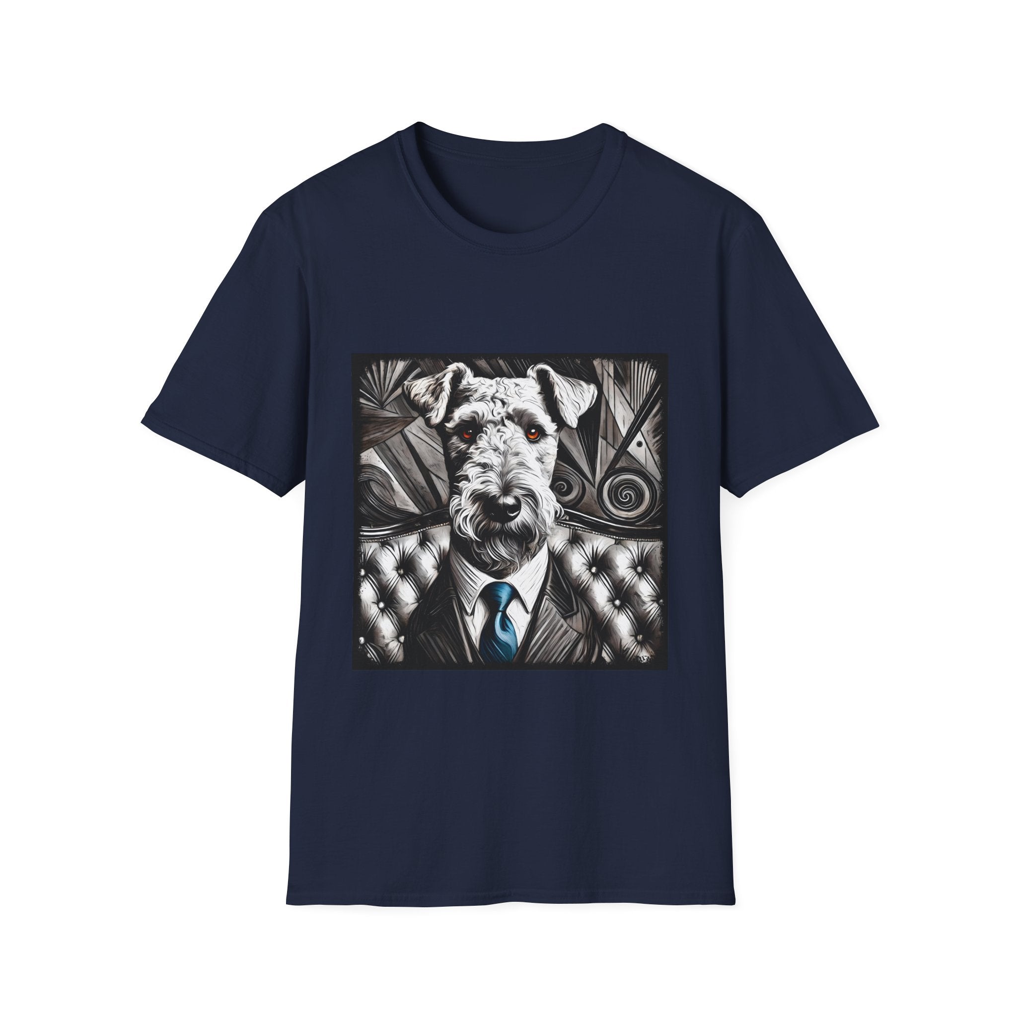 Airedale Terrier Shirt | B&W Bold Eyes Dog Lover Tee
