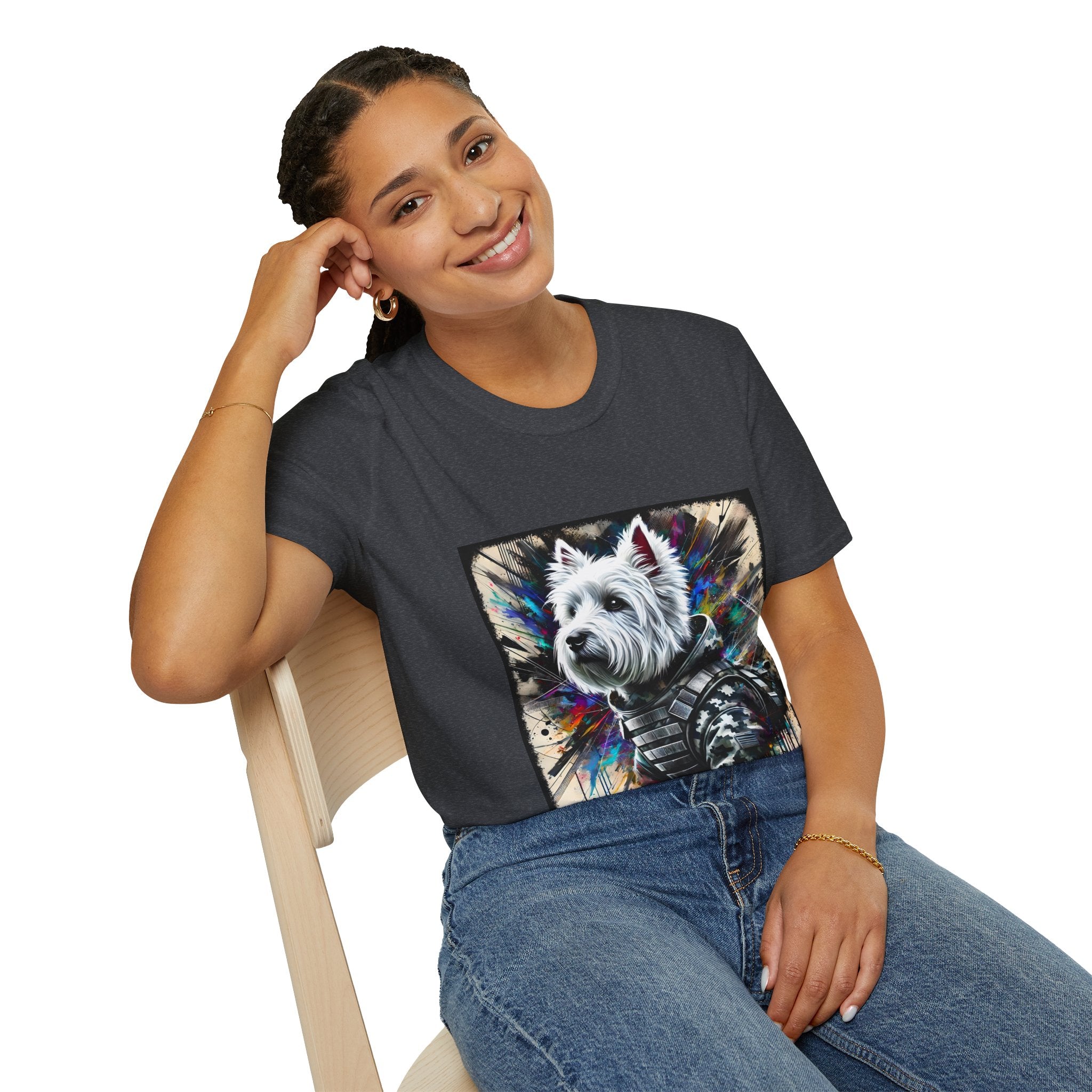 West Highland White Terrier Bold Camo Classic | Unisex Dog T-Shirt
