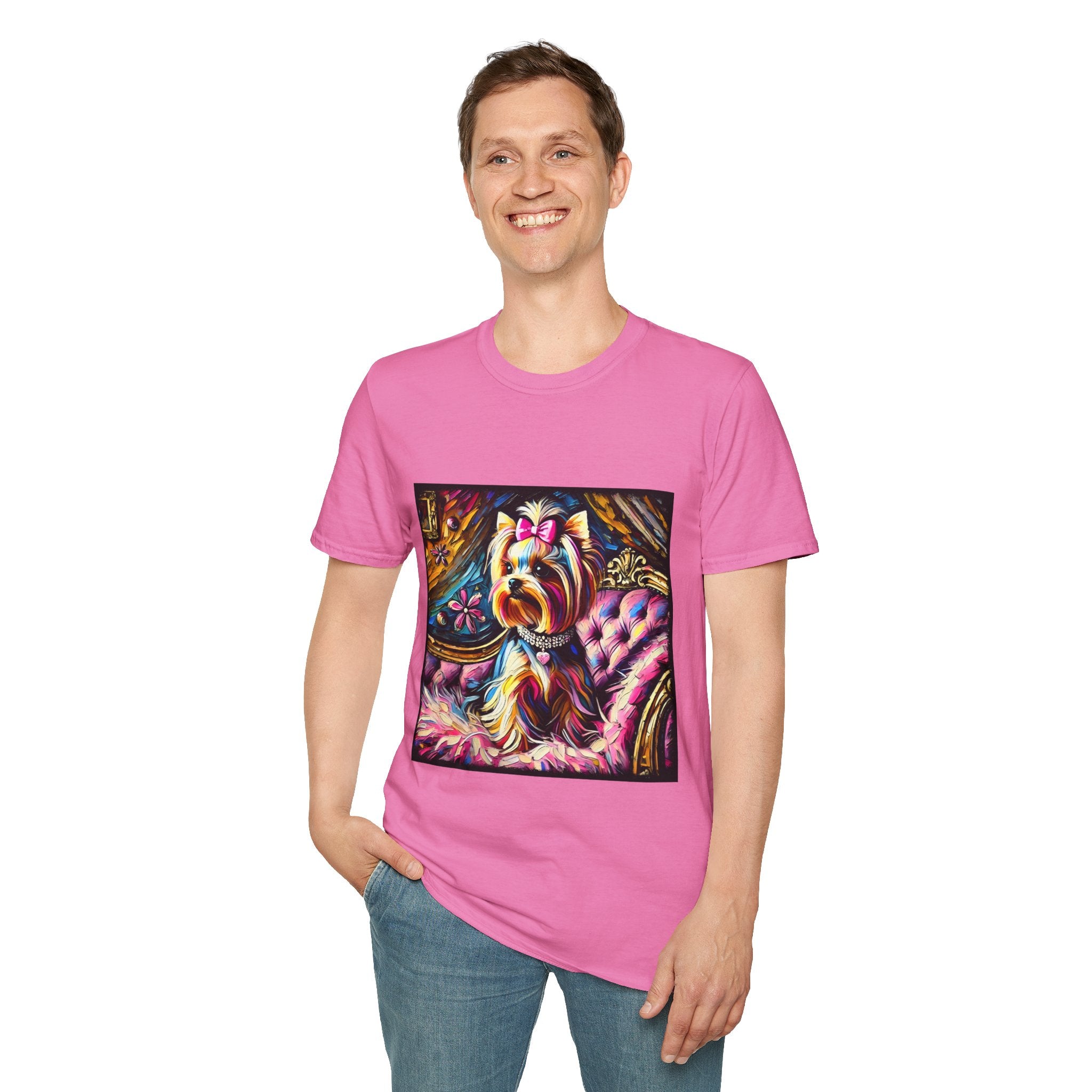 Yorkshire Terrier Pink Classic | Unisex Dog T-Shirt