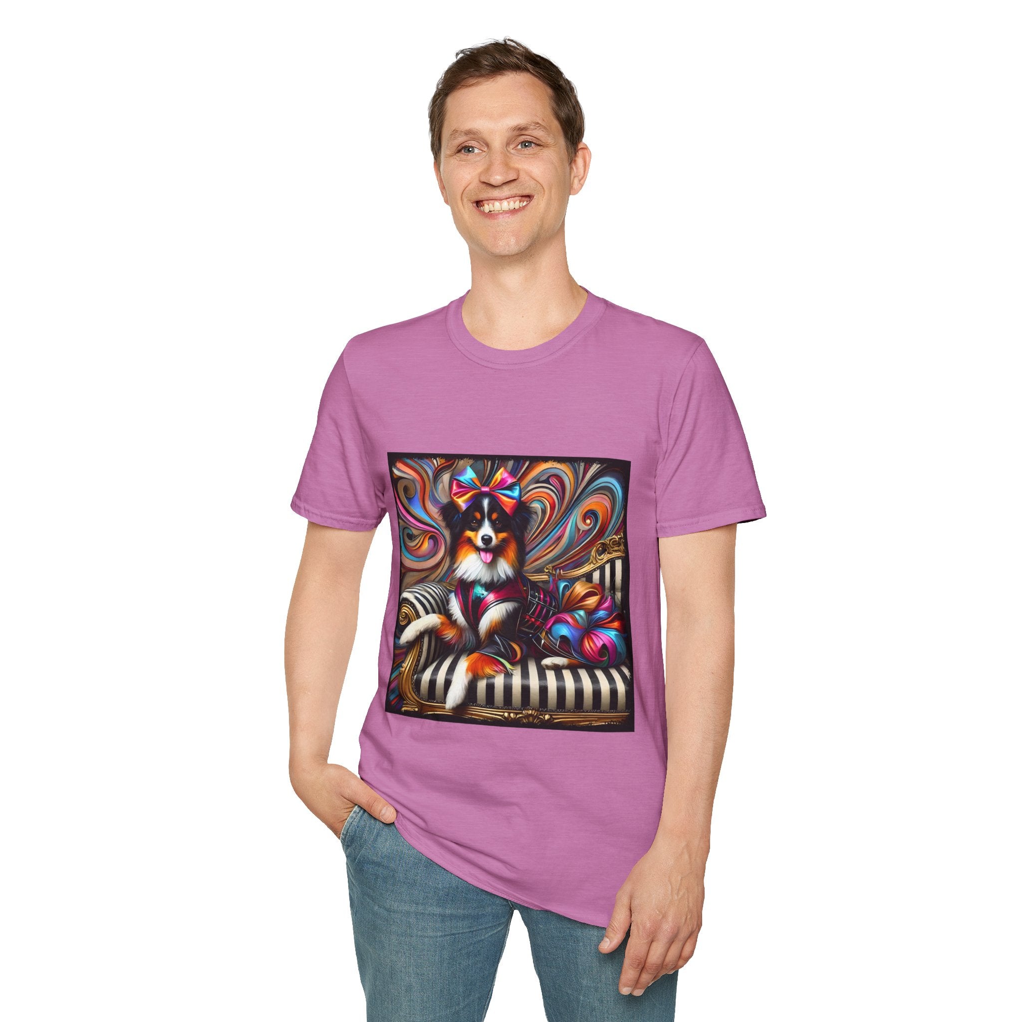 Australian Shepherd Bold Glam Rocker | Unisex Dog T-Shirt