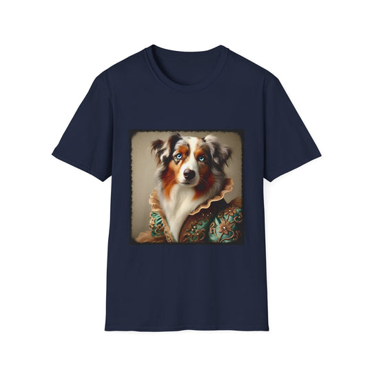 Australian Shepherd Stunner design dog lover unisex t-shirt in navy