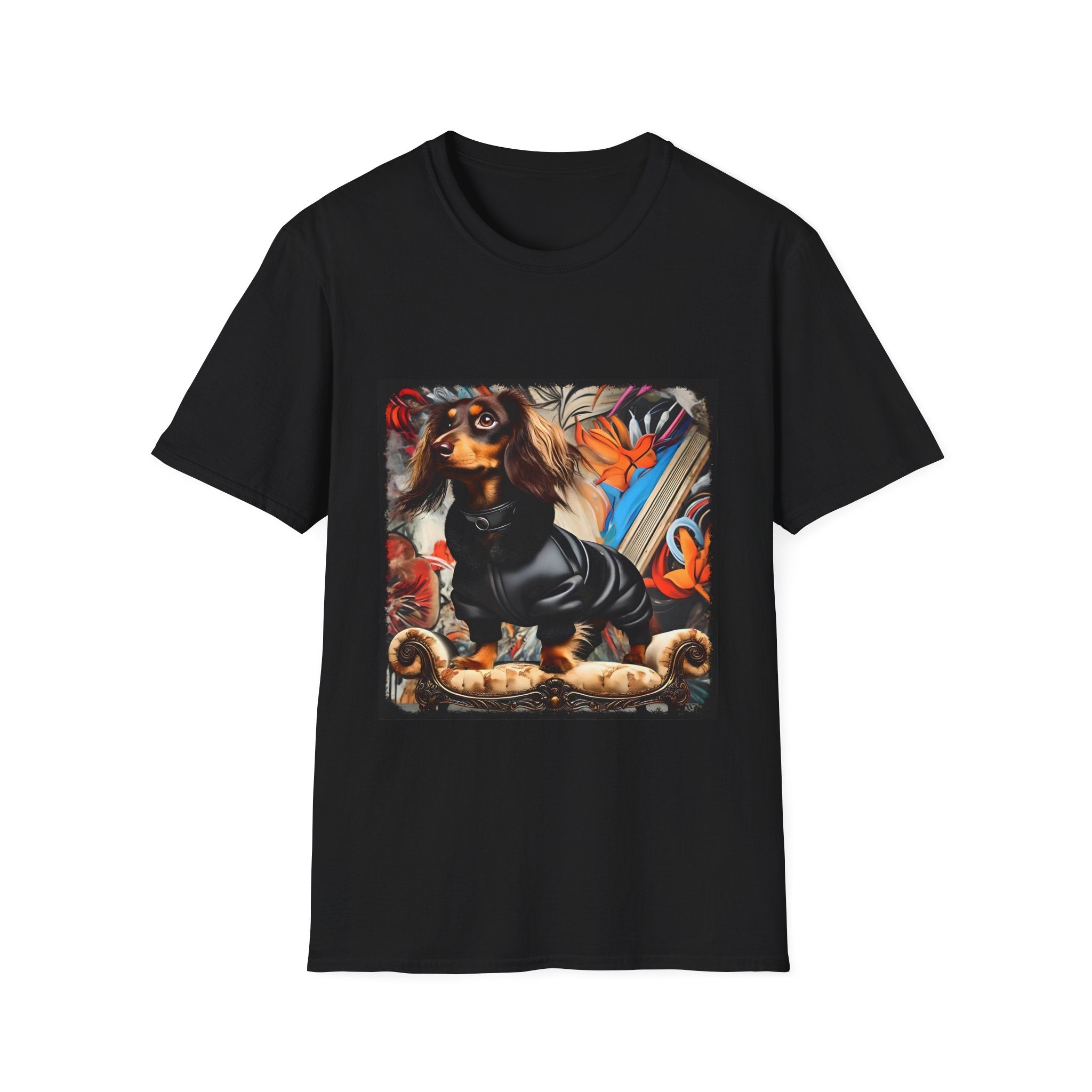 Dachshund Grunge Chic | Unisex Dog T-Shirt