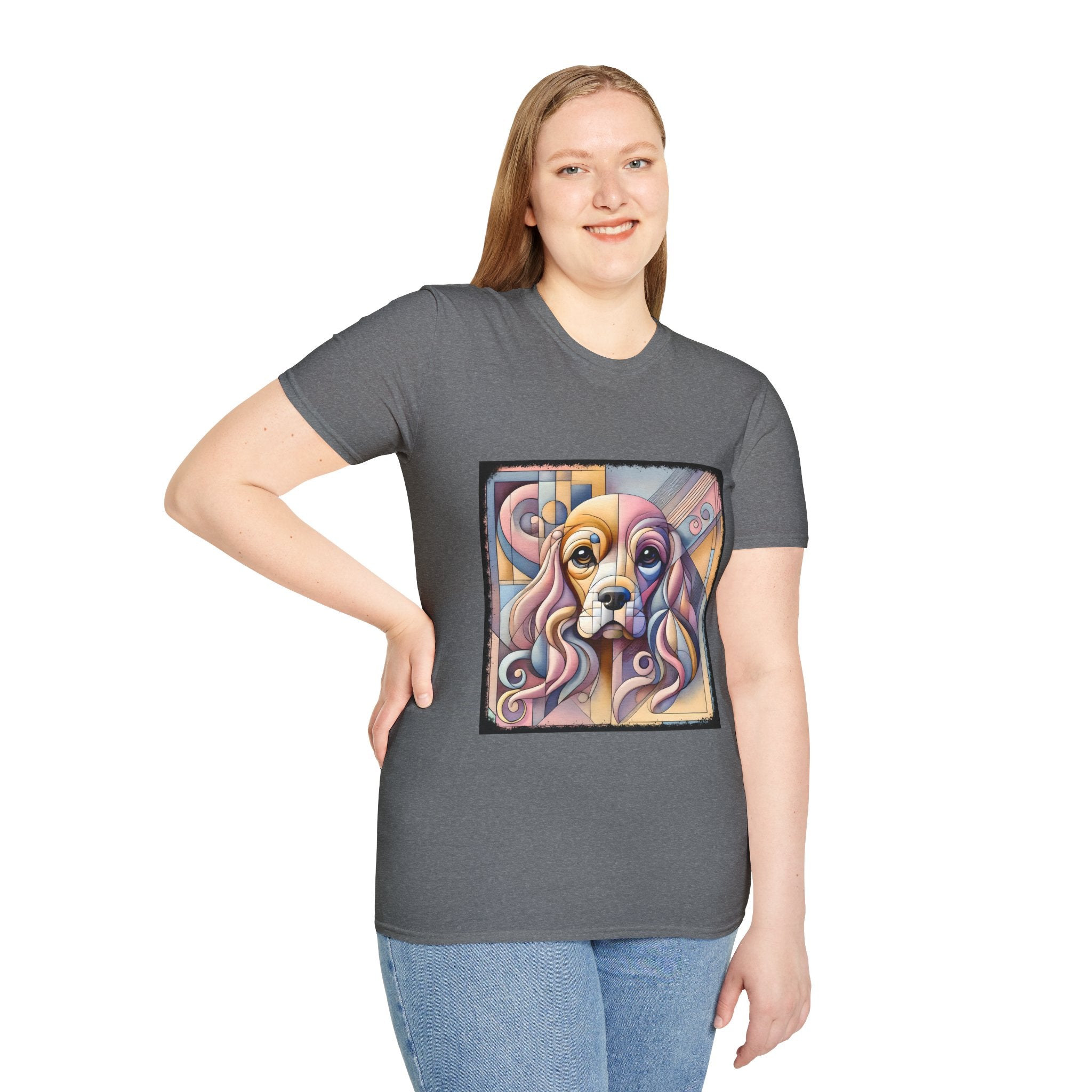 Cocker Spaniel Pastel Geometric | Unisex Dog T-Shirt