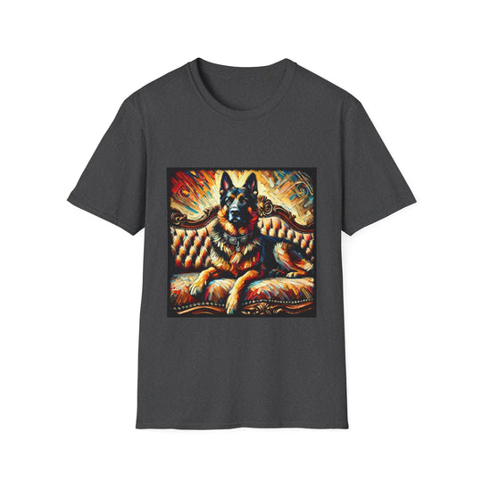 German Shepherd Brilliant Classic design dog lover unisex t-shirt in dark heather