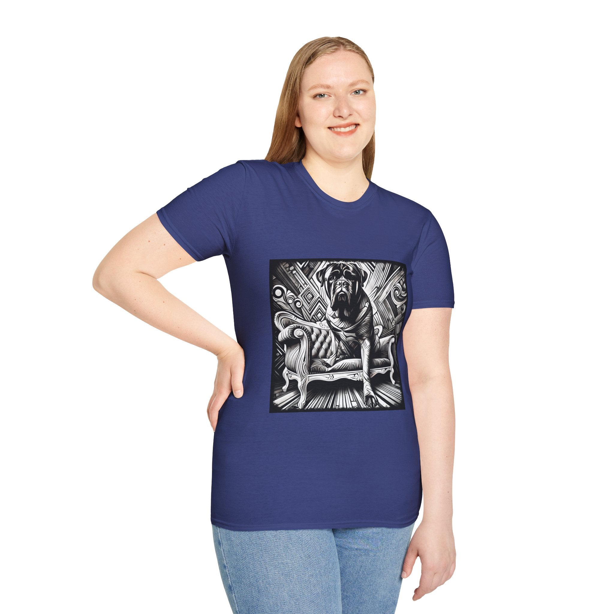 Bullmastiff B&W Bold | Unisex Dog T-Shirt