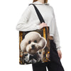 Bichon Frise Tote Bag | Luxe Lineage Dog Lover Gift