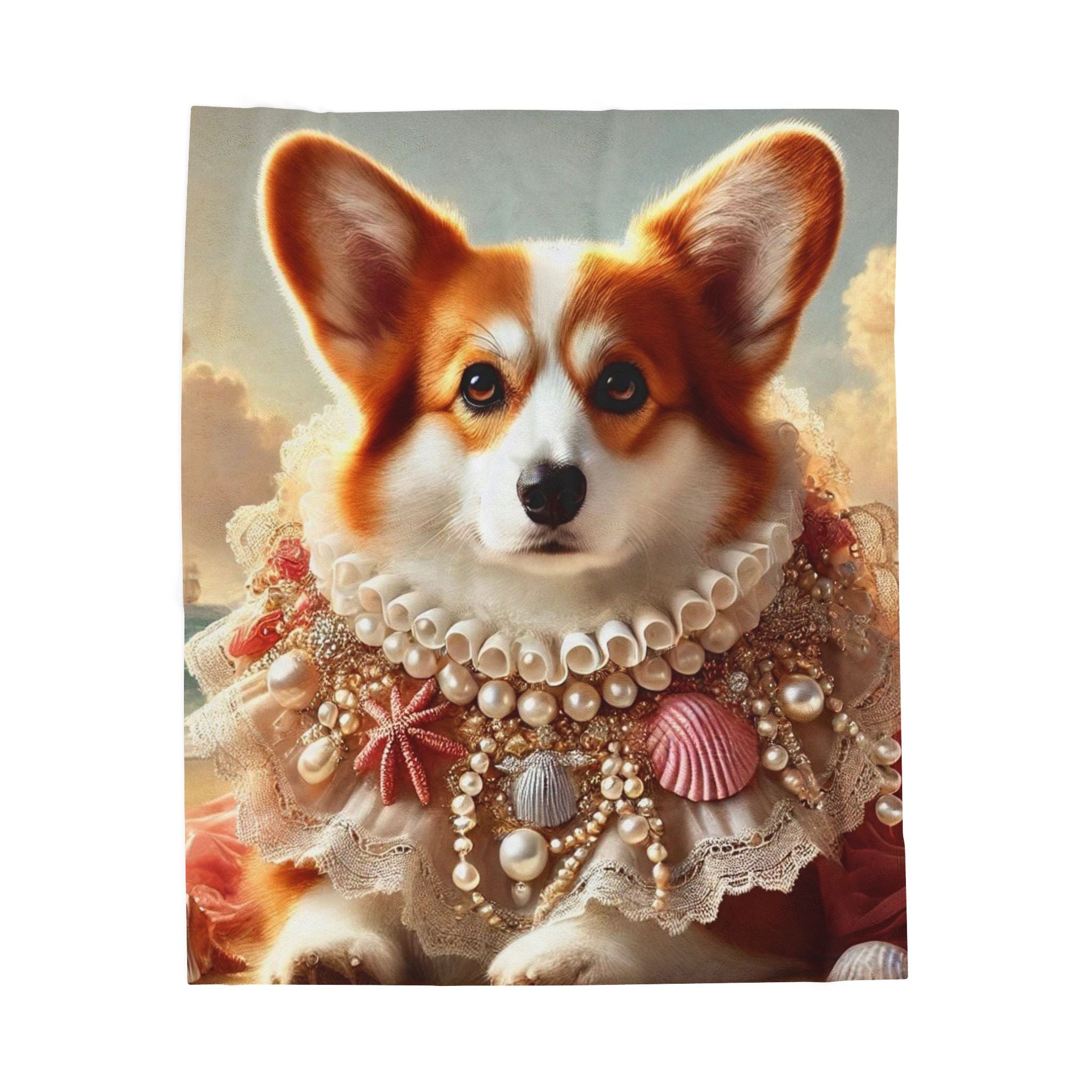 Pembroke Welsh Corgi Blanket | Beach Muse Dog Lover Gift