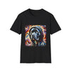 American Pit Bull Terrier Streetlight Swirl design dog lover unisex t-shirt in black