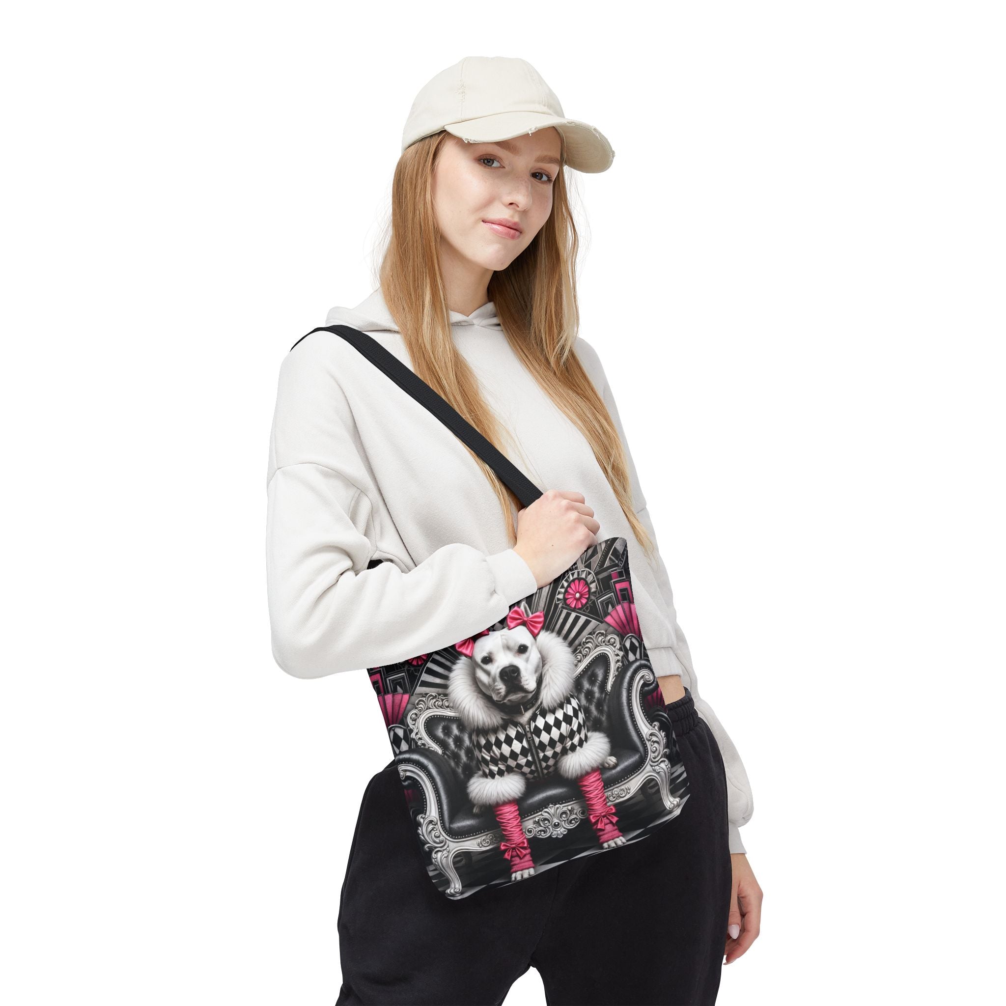 American Pit Bull Terrier Tote Bag | Pretty in Pink Dog Lover Gift
