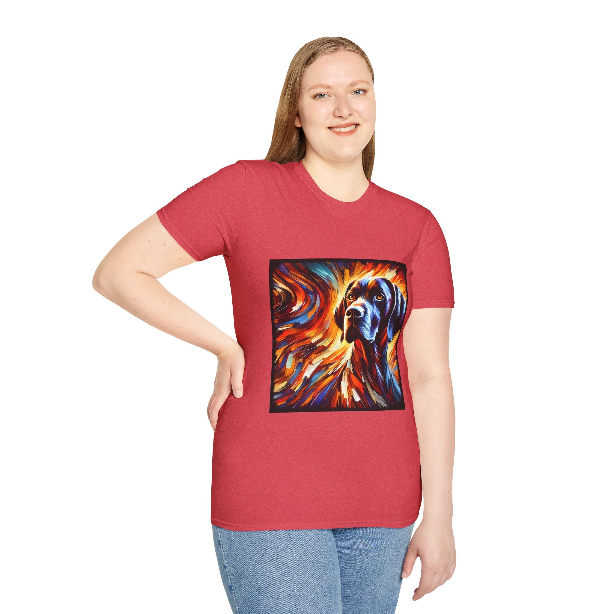 German Shorthaired Pointer Bold Fire Classic | Unisex Dog T-Shirt