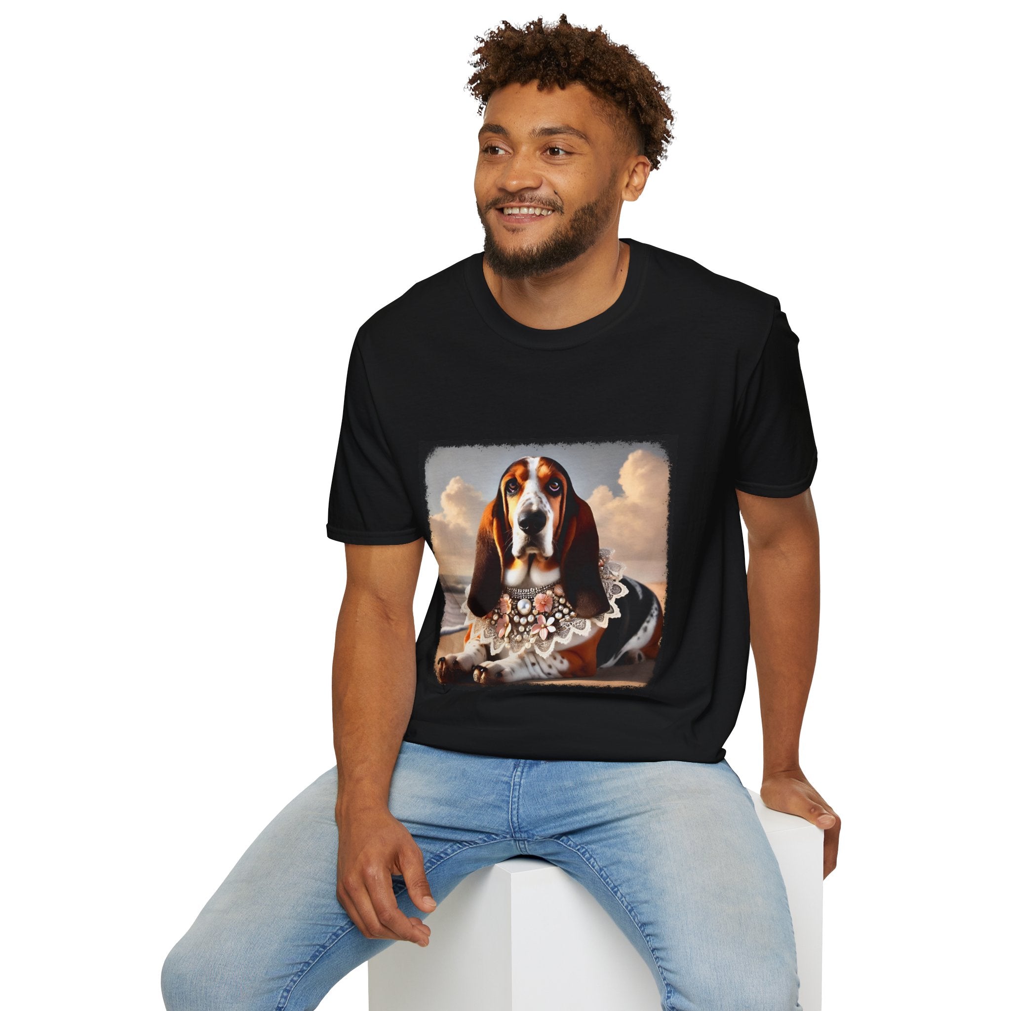 Basset Hound Beach Beauty | Unisex Dog T-Shirt