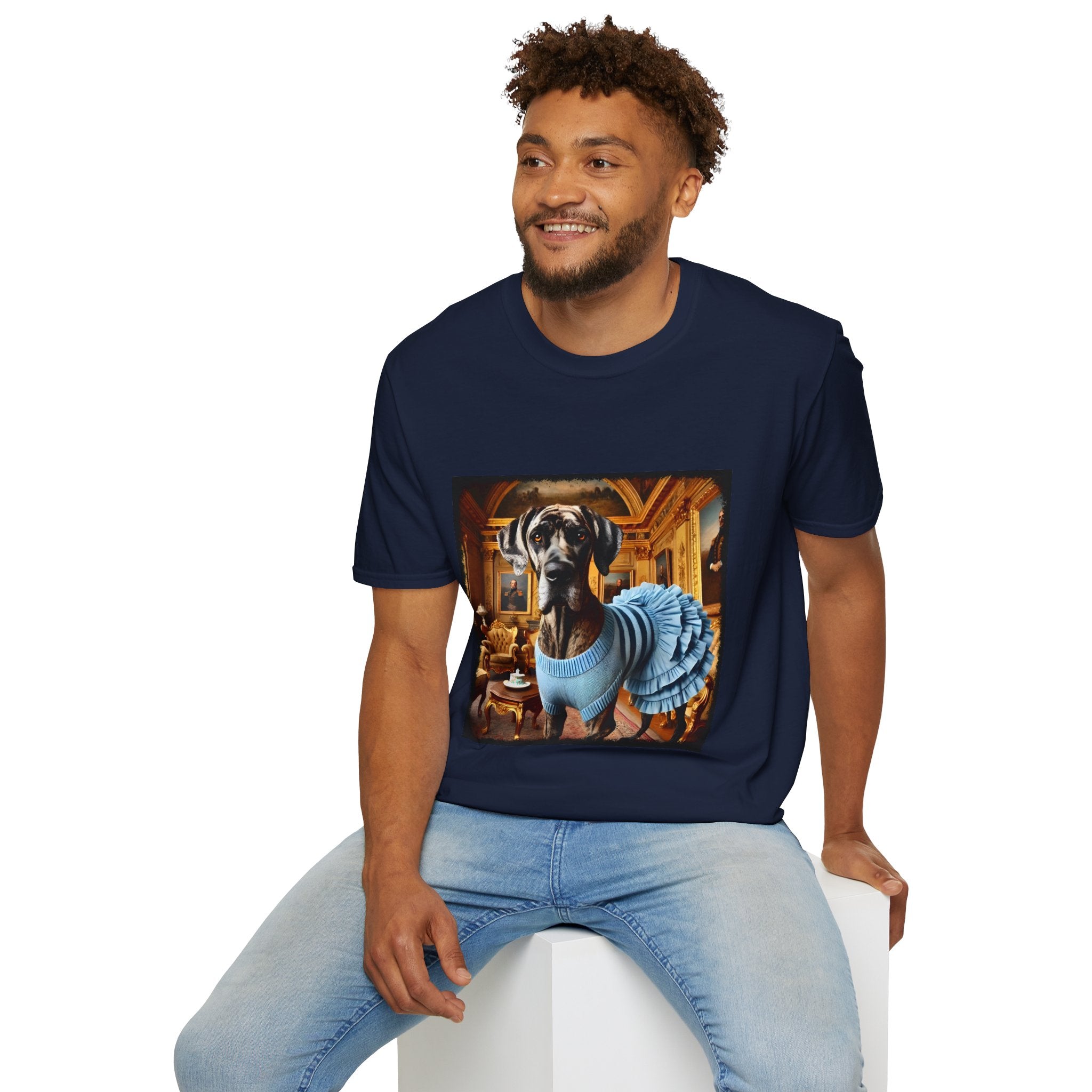 Great Dane Brindle Billionaire | Unisex Dog T-Shirt