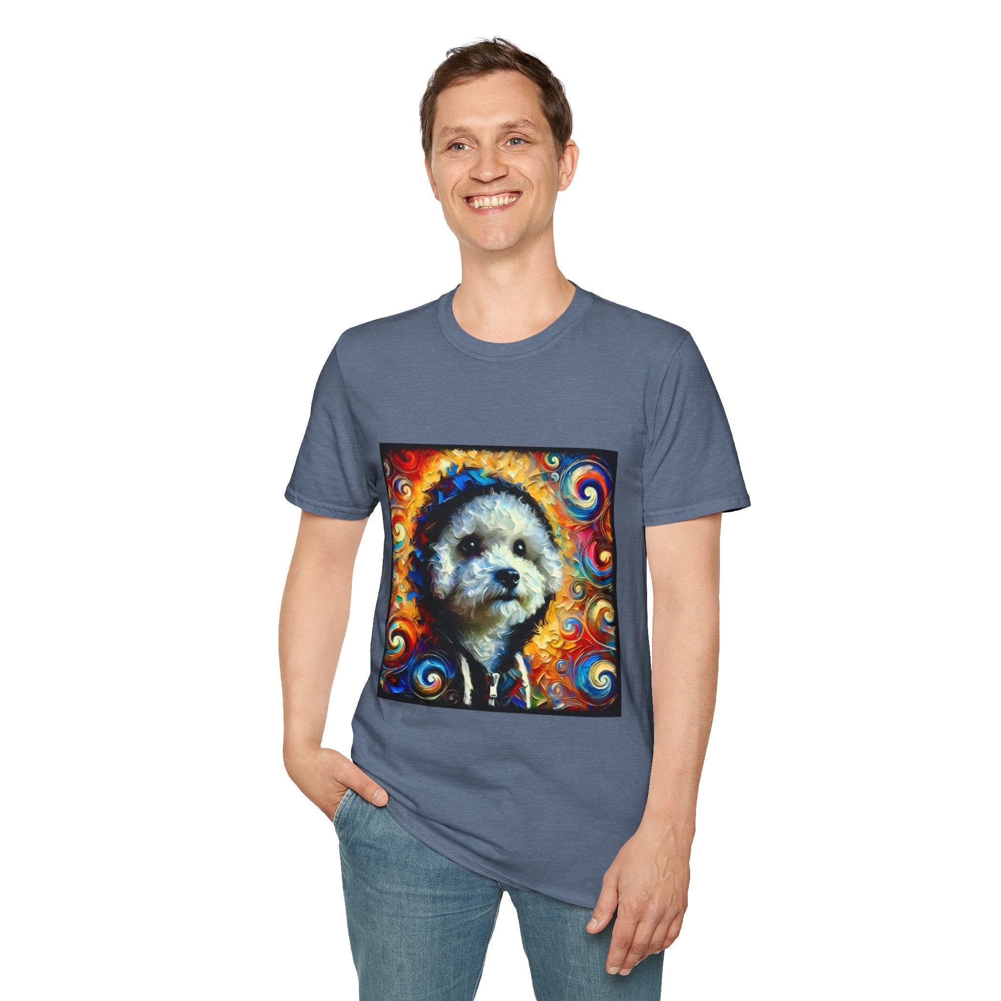 Bichon Frise Urban Swirl | Unisex Dog T-Shirt