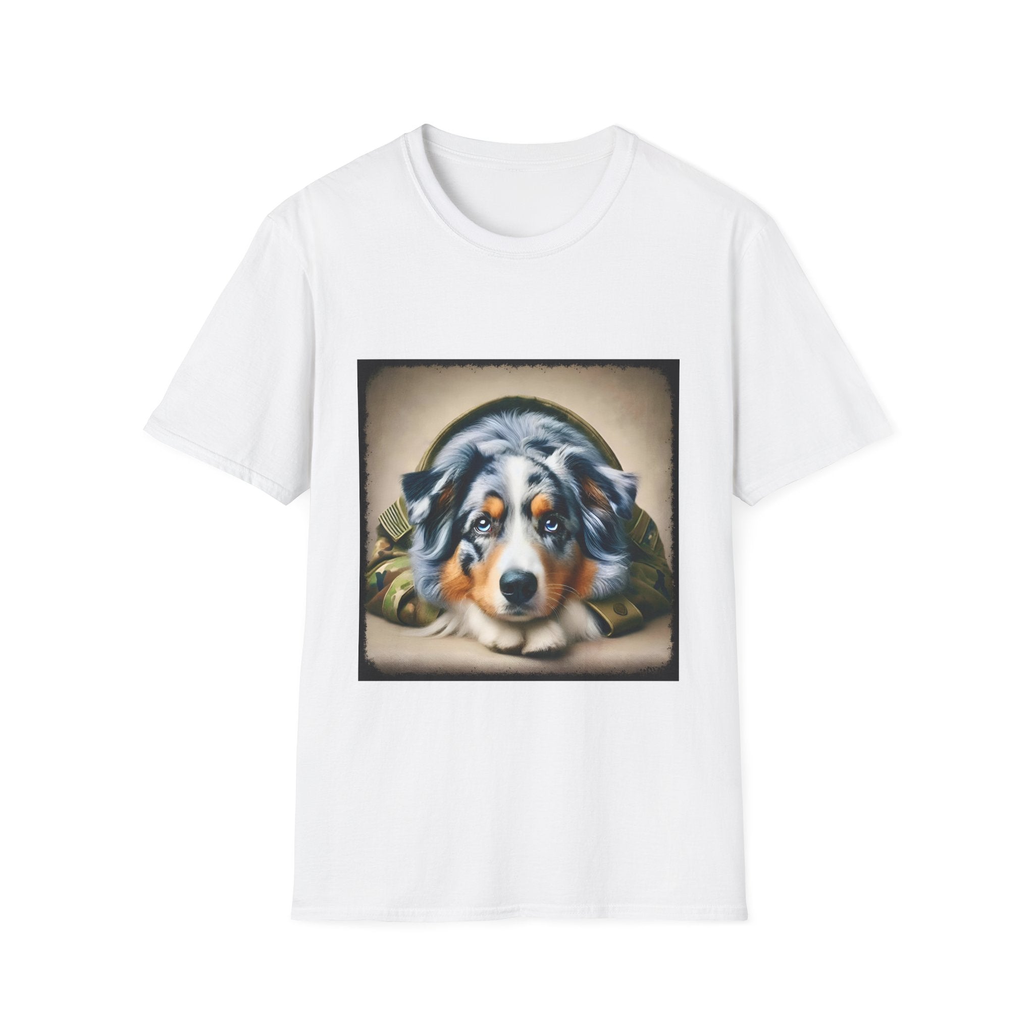 Australian Shepherd Camo Muse | Unisex Dog T-Shirt