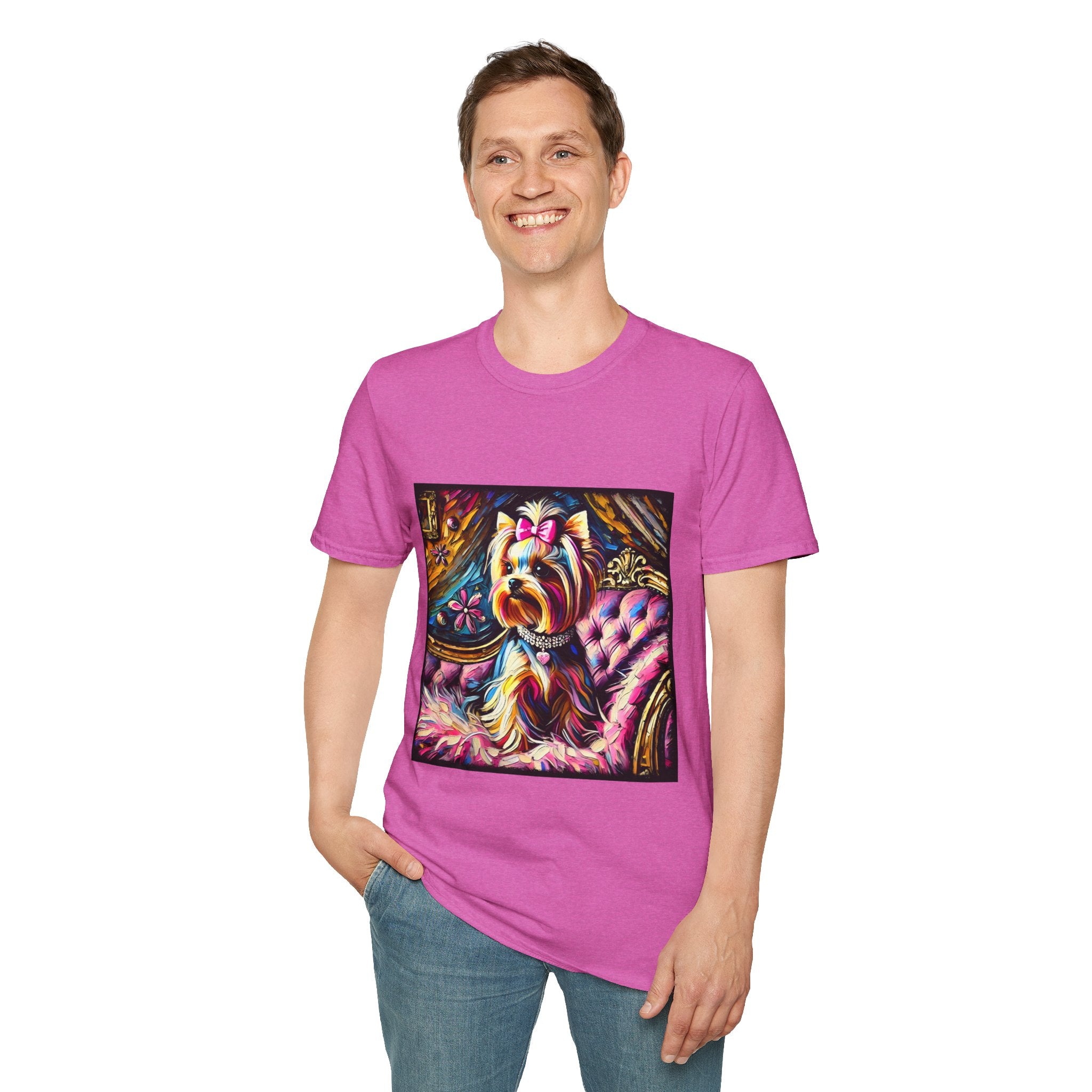 Yorkshire Terrier Pink Classic | Unisex Dog T-Shirt
