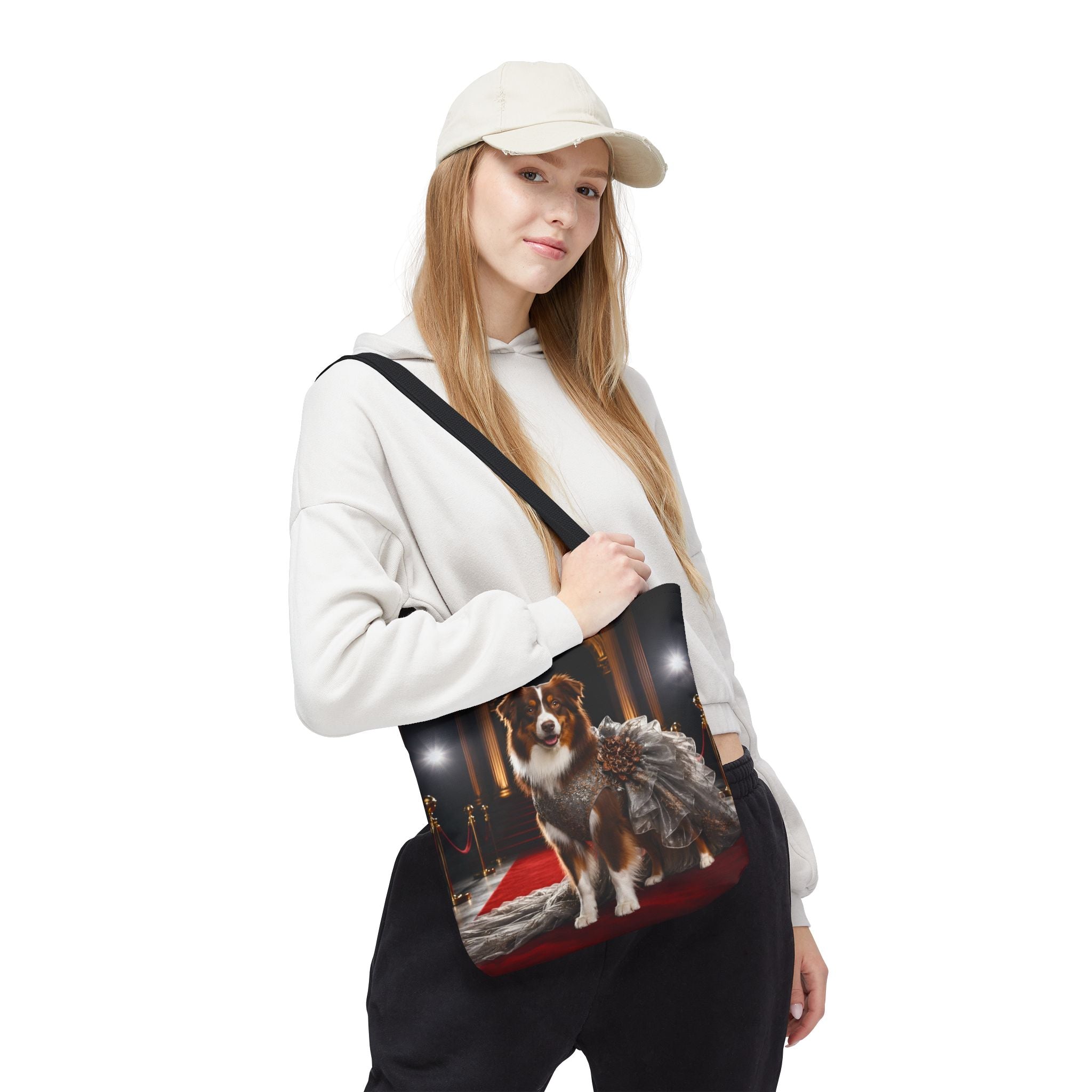 Australian Shepherd Tote Bag | Red Carpet Royalty Dog Lover Gift
