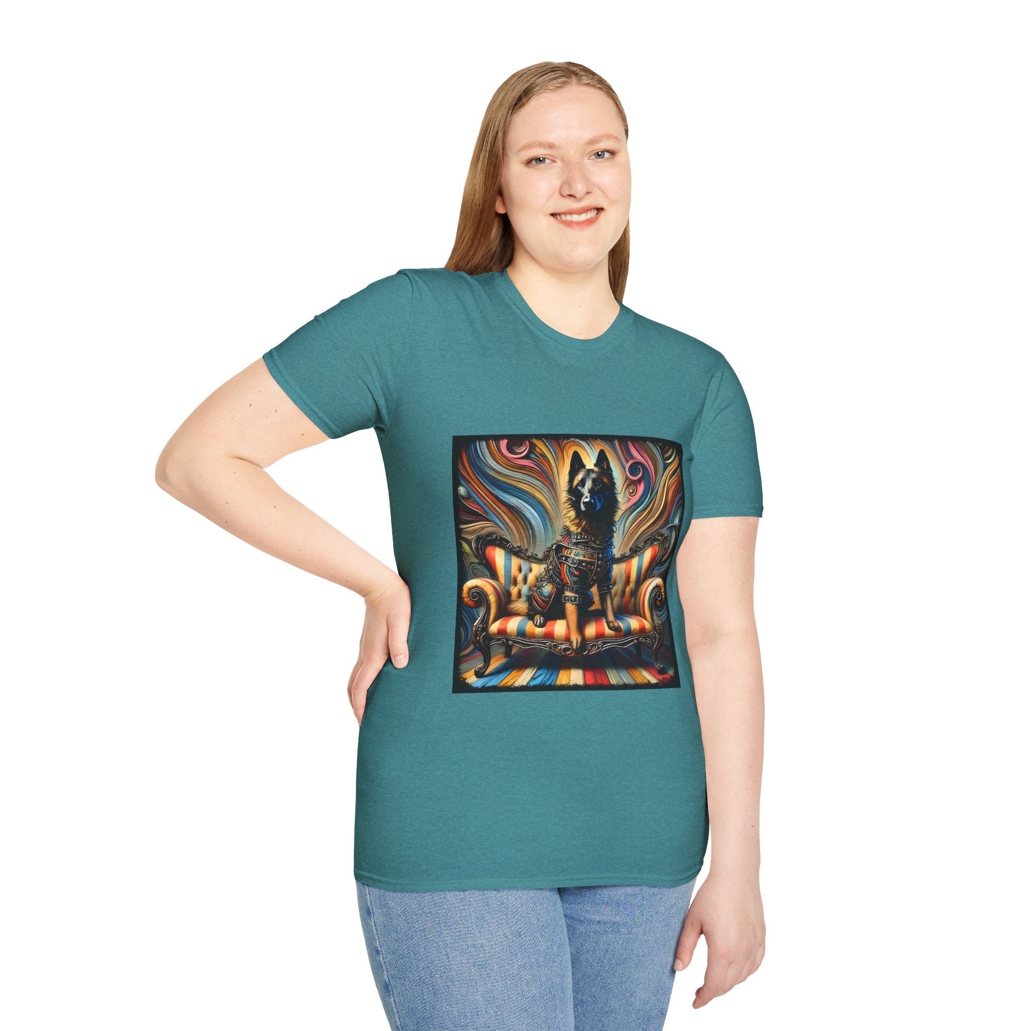 Belgian Malinois Vivid Rocker | Unisex Dog T-Shirt
