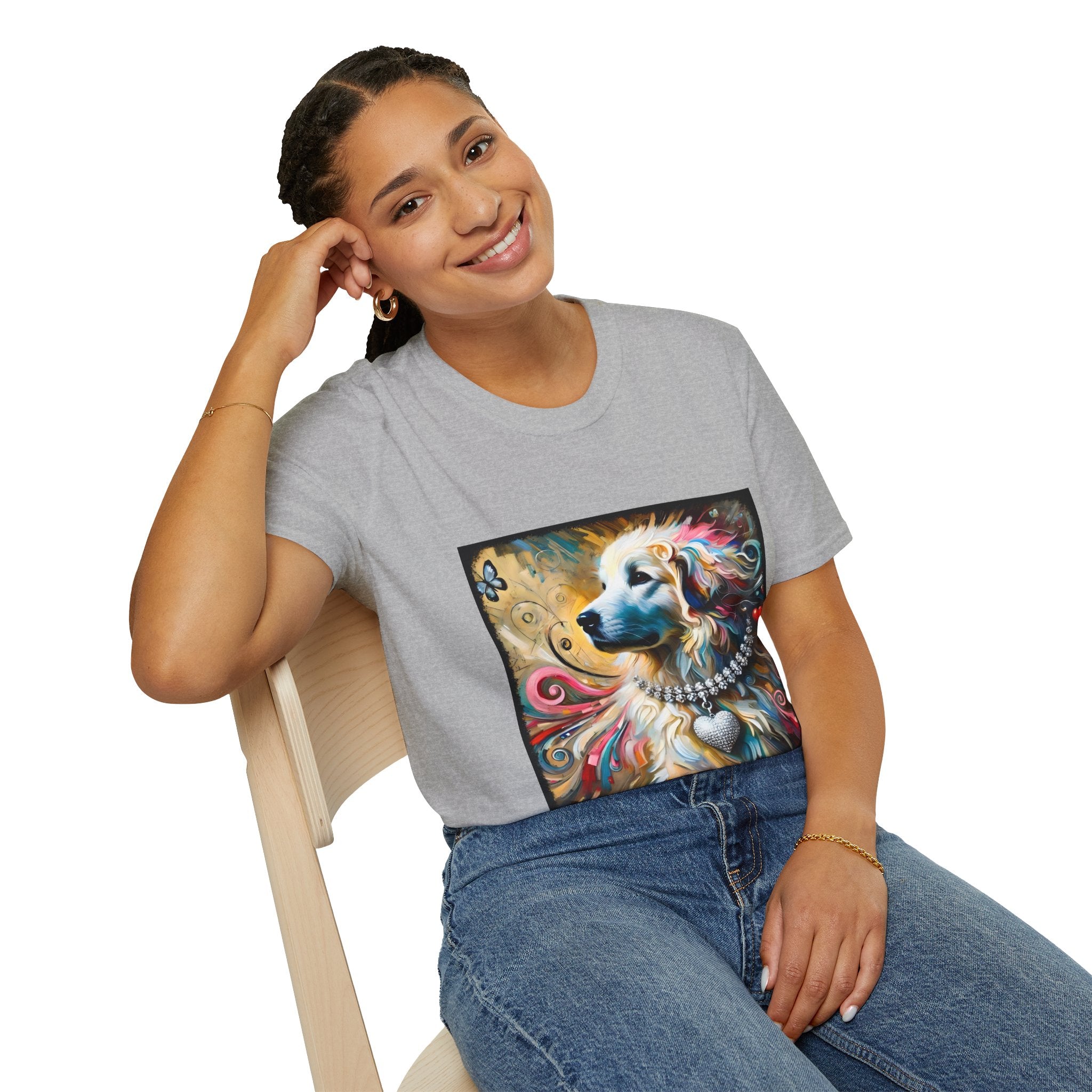 Great Pyrenees Blissful Swirl | Unisex Dog T-Shirt