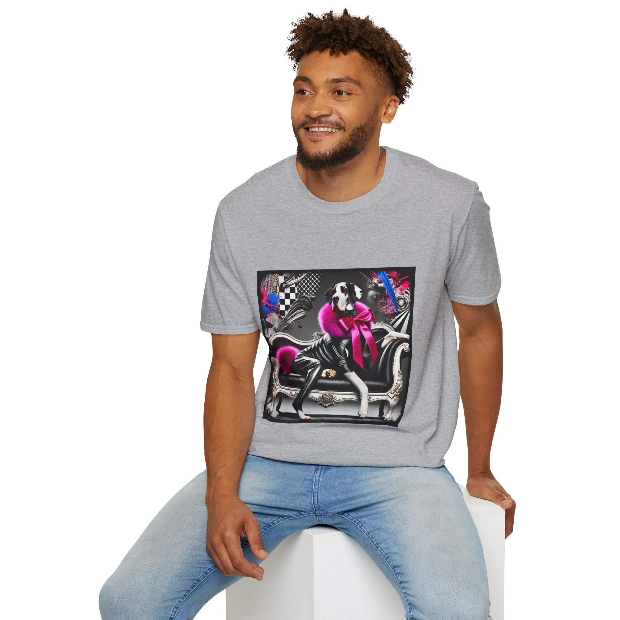 Great Dane Rock Chic | Unisex Dog T-Shirt