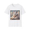 German Shepherd Beach Elegance | Unisex Dog T-Shirt