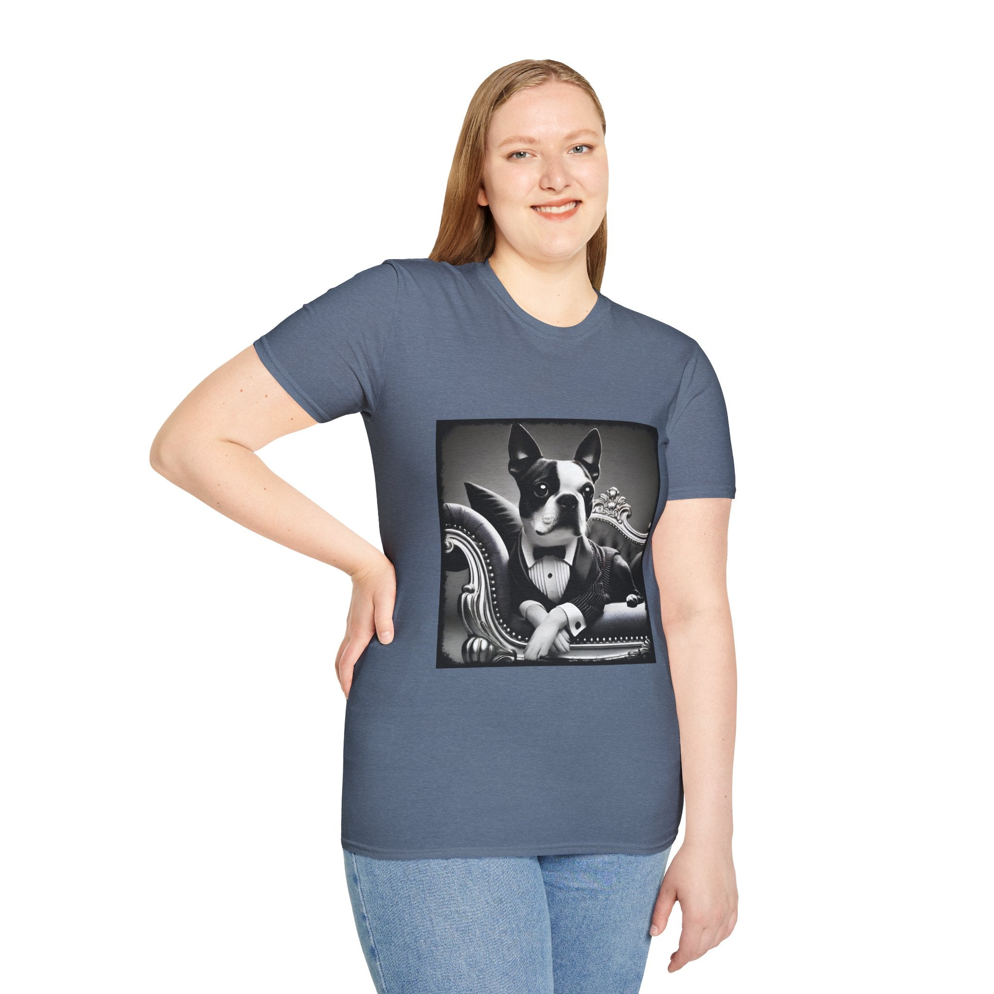 Boston Terrier Tux Luxe | Unisex Dog T-Shirt