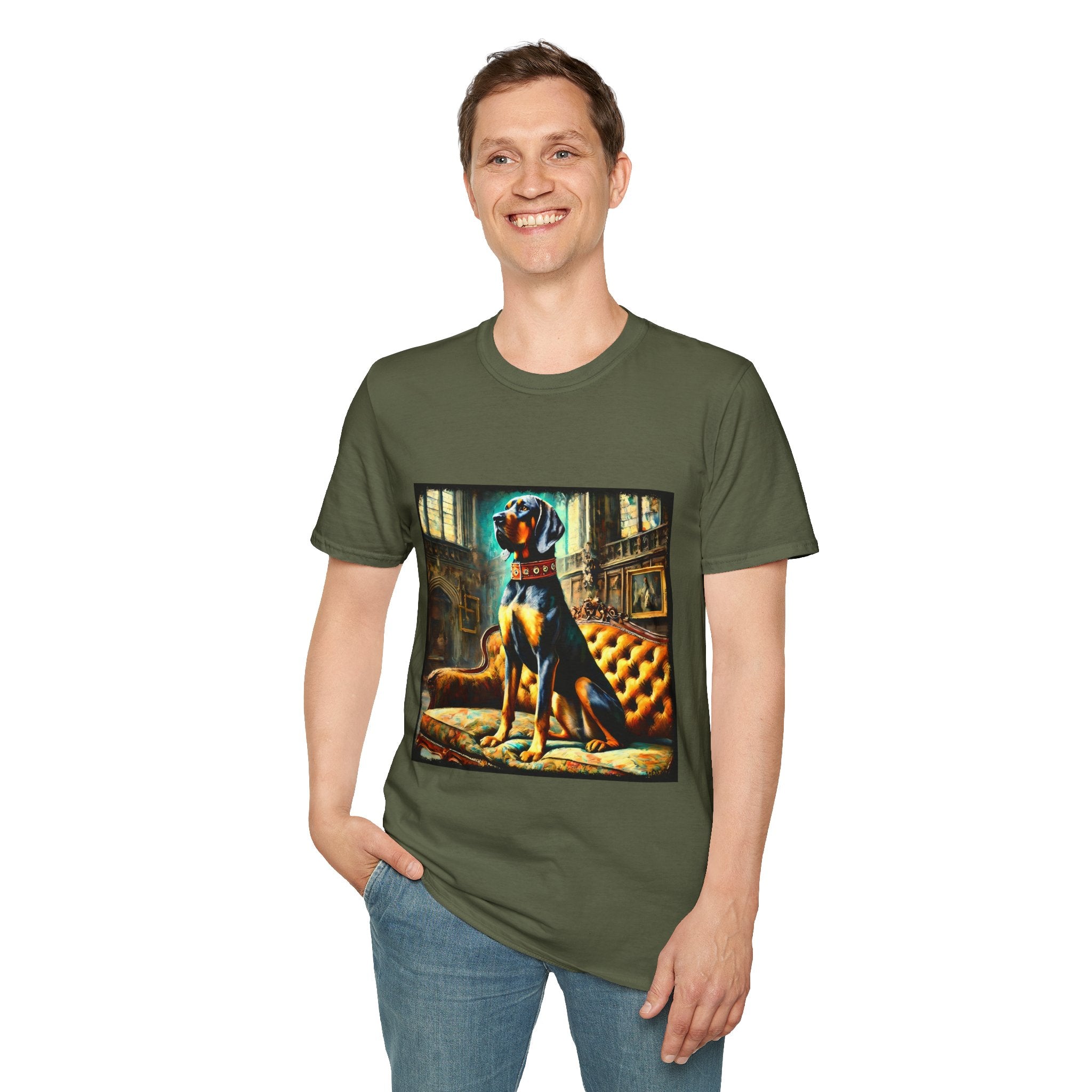 Coonhound Casual Royalty | Unisex Dog T-Shirt