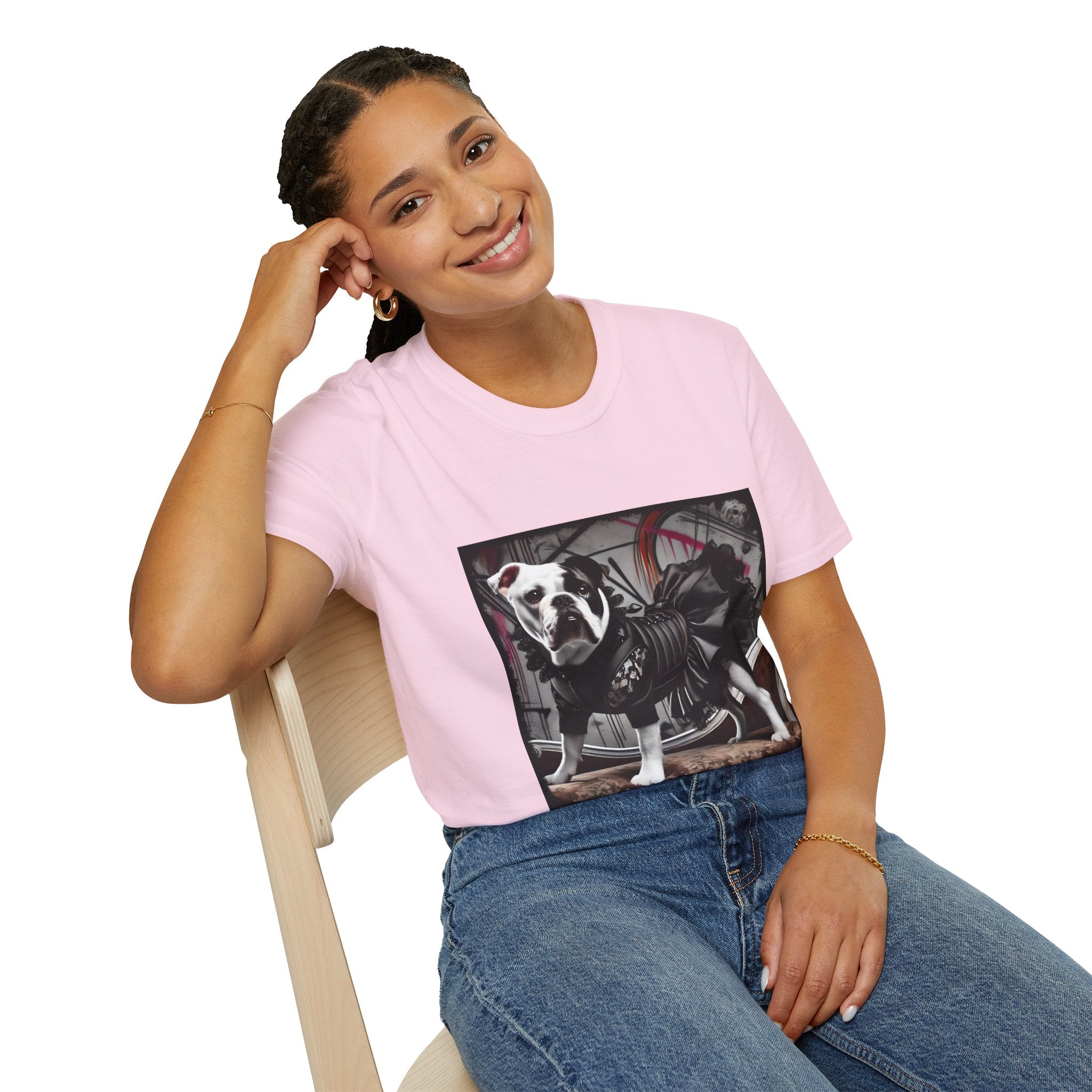 Bulldog Chic Charm | Unisex Dog T-Shirt