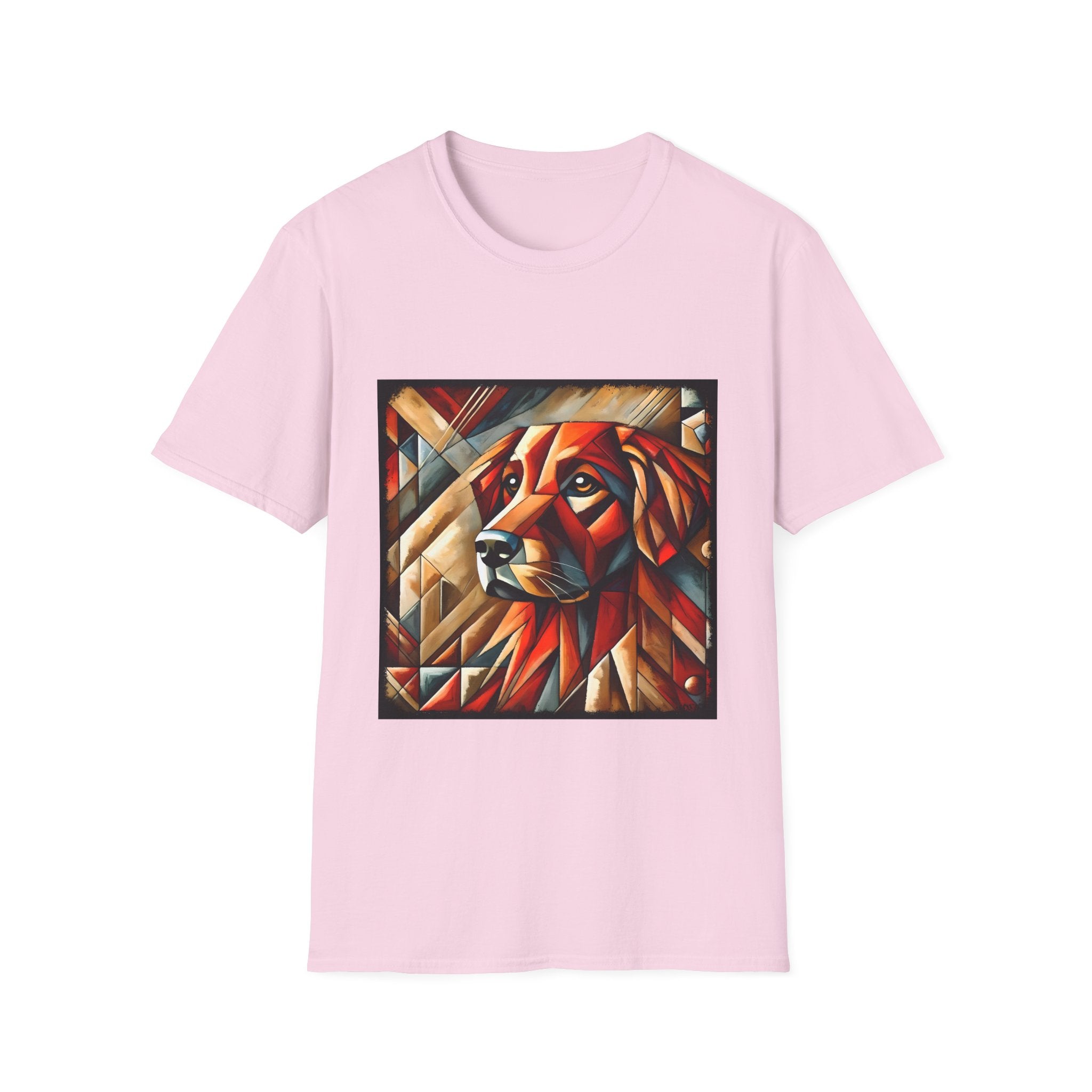 Golden Retriever Shirt | Red Geometric Dog Lover Tee