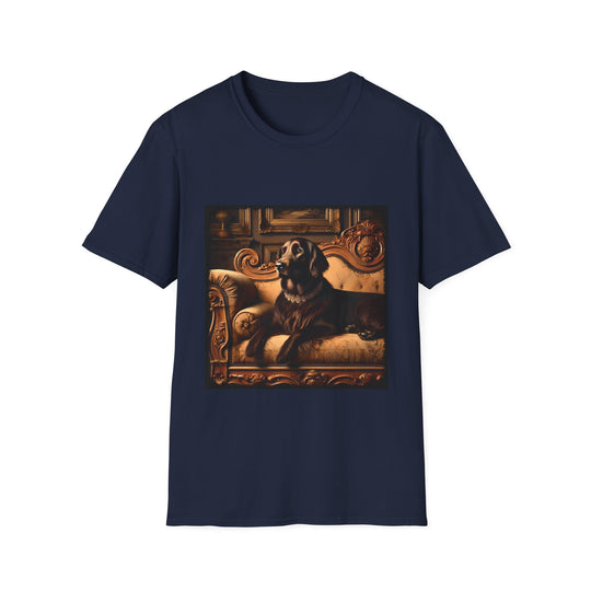 Golden Retriever Chocolate Princess design dog lover unisex t-shirt in navy