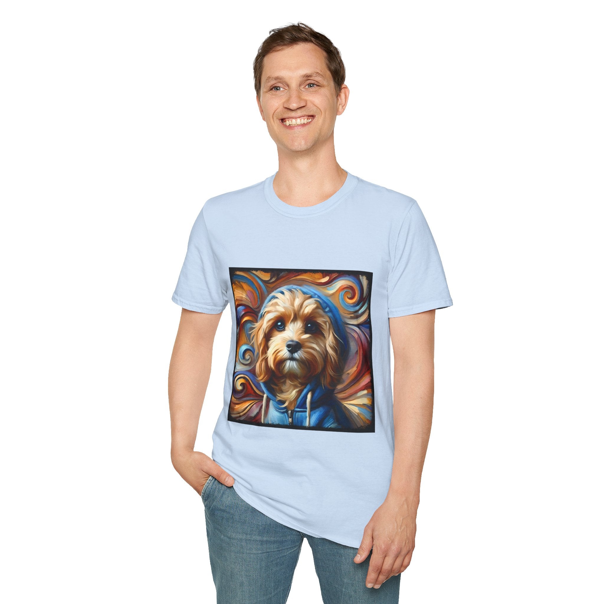 Cavapoo Blue Hoodie Swirl | Unisex Dog T-Shirt
