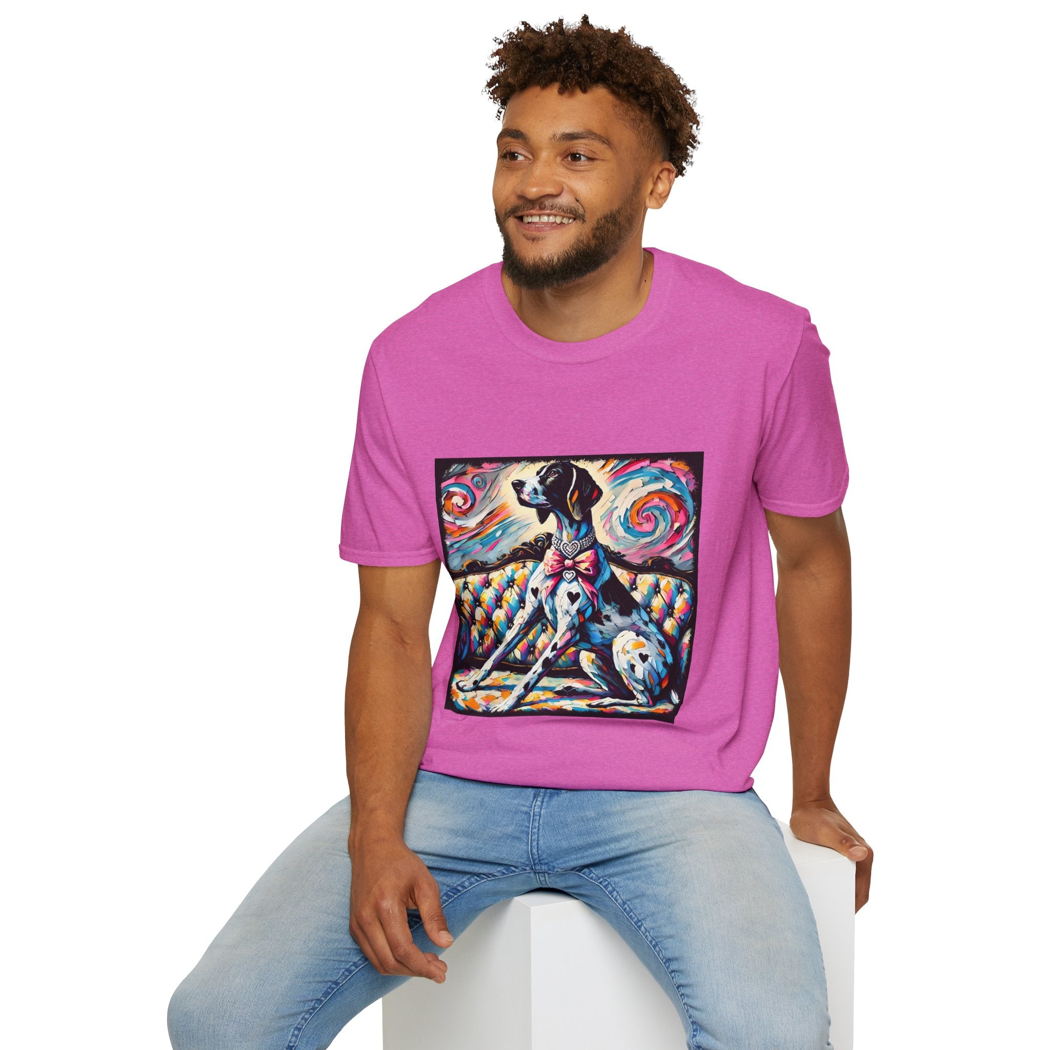 German Shorthaired Pointer Diamond Heart Swirl | Unisex Dog T-Shirt