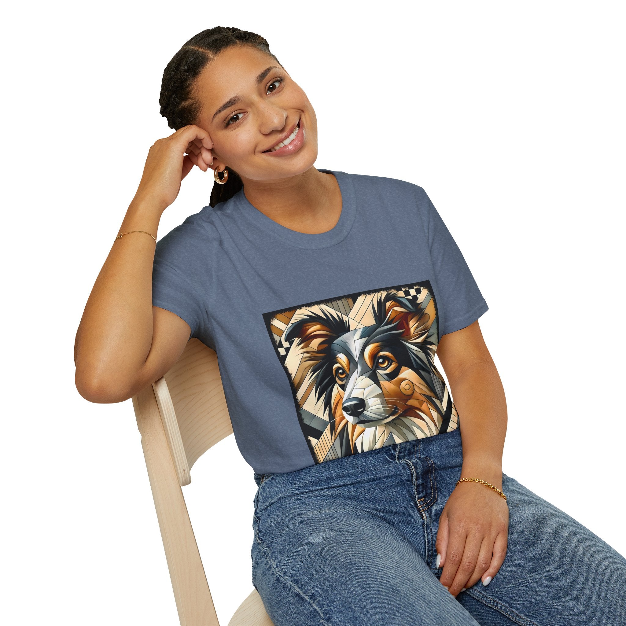 Miniature American Shepherd Geometric | Unisex Dog T-Shirt