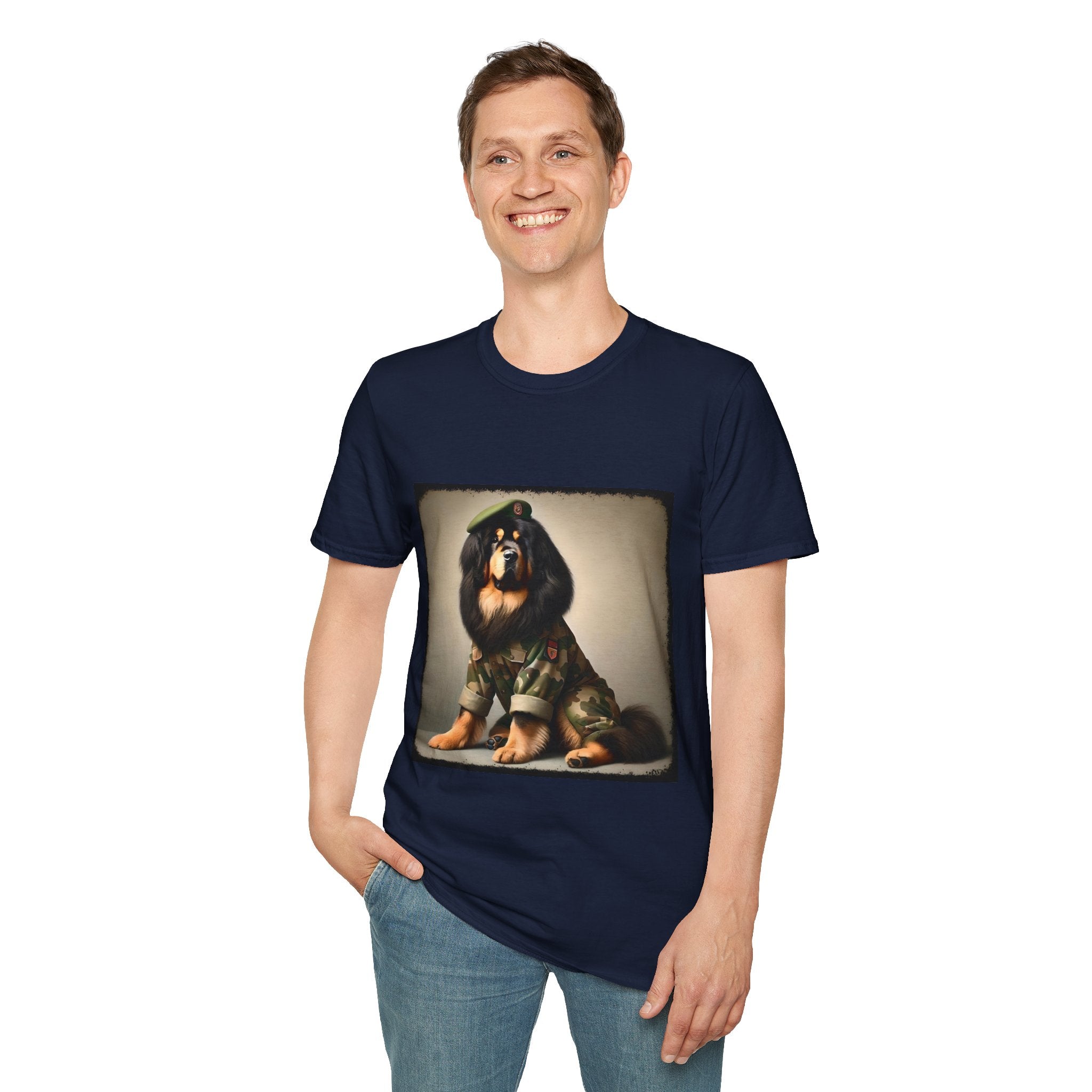 Tibetan Mastiff Camo Cutie | Unisex Dog T-Shirt
