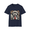 Premium Cotton Havanese B&W Red Tie Unisex Tee