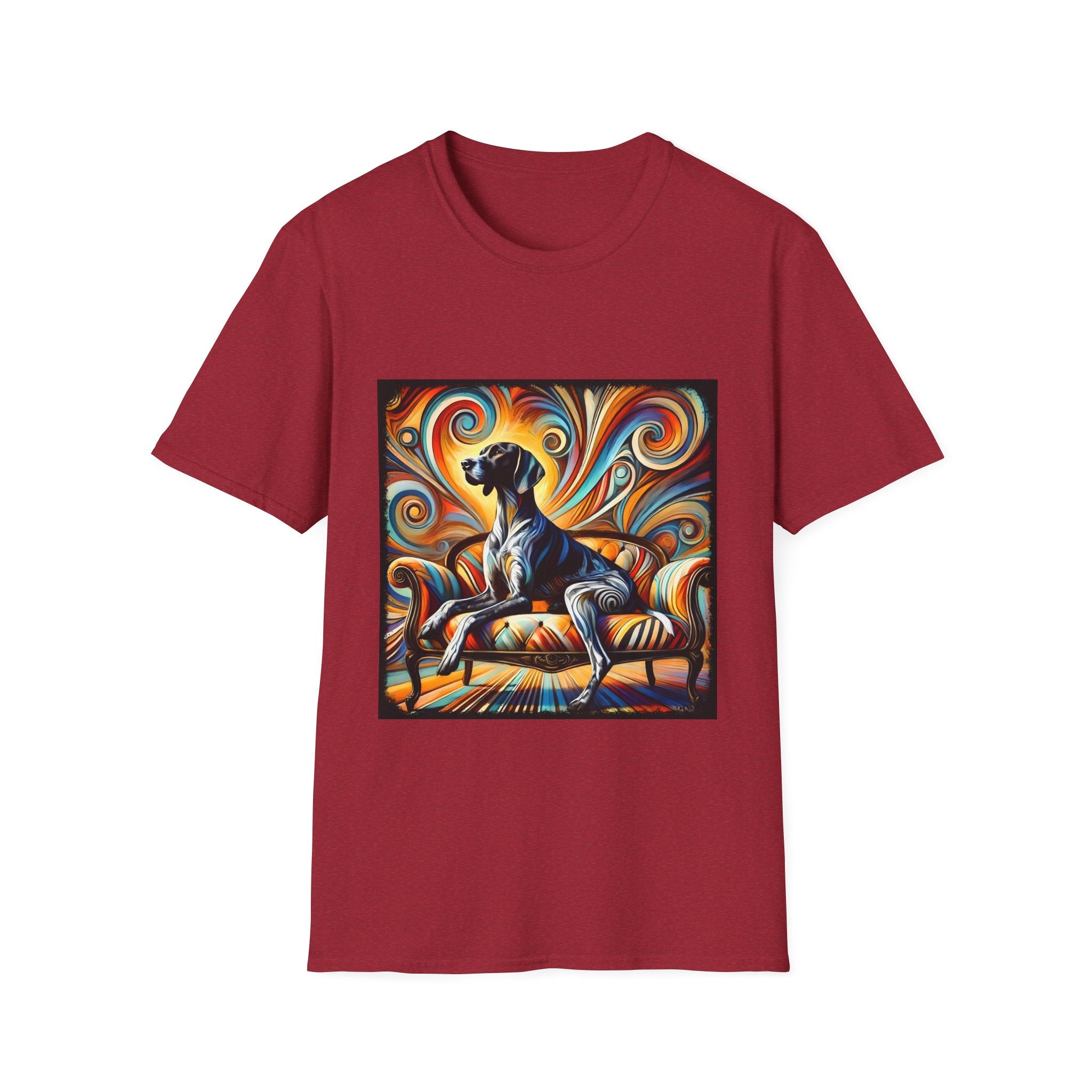 German Shorthaired Pointer Sun Swirl | Unisex Dog T-Shirt