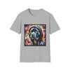 American Pit Bull Terrier Streetlight Swirl design dog lover unisex t-shirt in sport grey