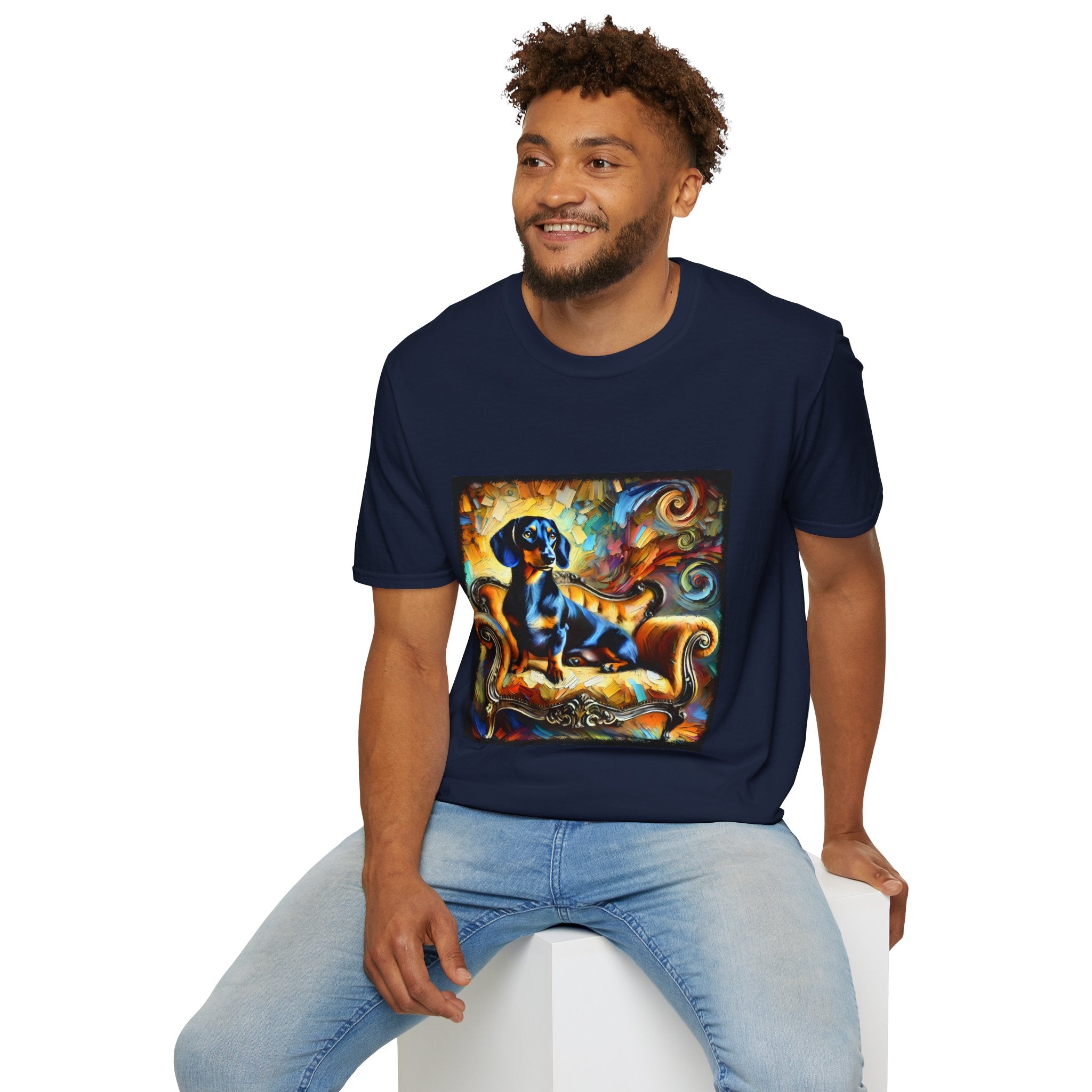 Dachshund Bold Swirl | Unisex Dog T-Shirt