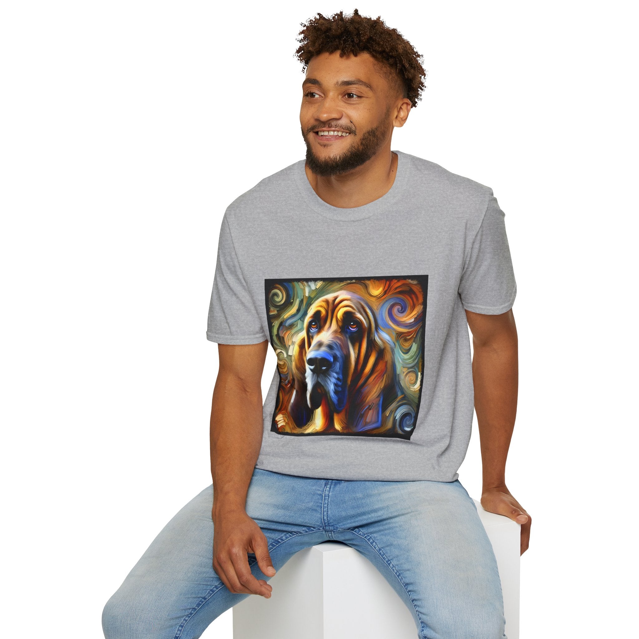 Bloodhound Warm Swirl | Unisex Dog T-Shirt