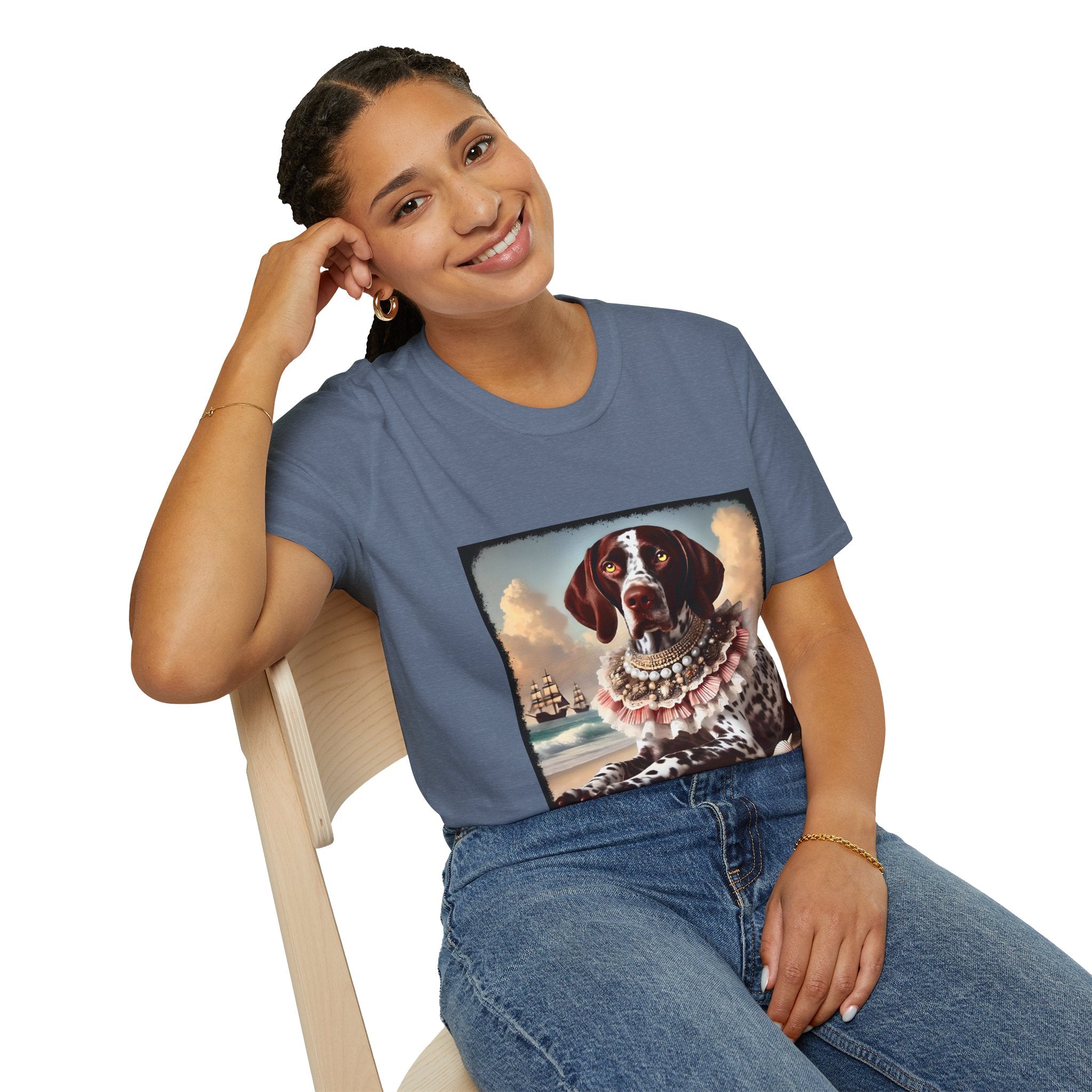 German Shorthaired Pointer Beach Beauty | Unisex Dog T-Shirt