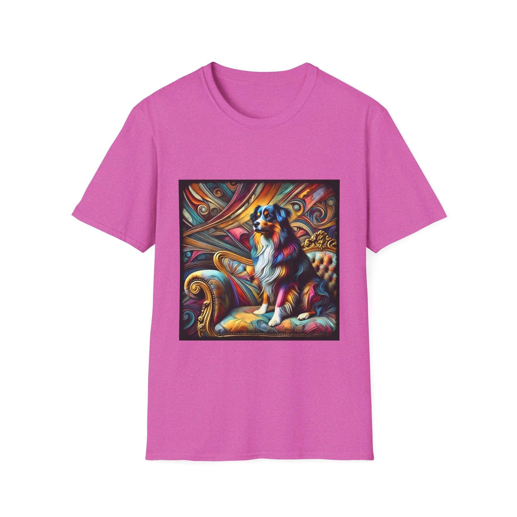 Australian Shepherd Vivd Swirl | Unisex Dog T-Shirt
