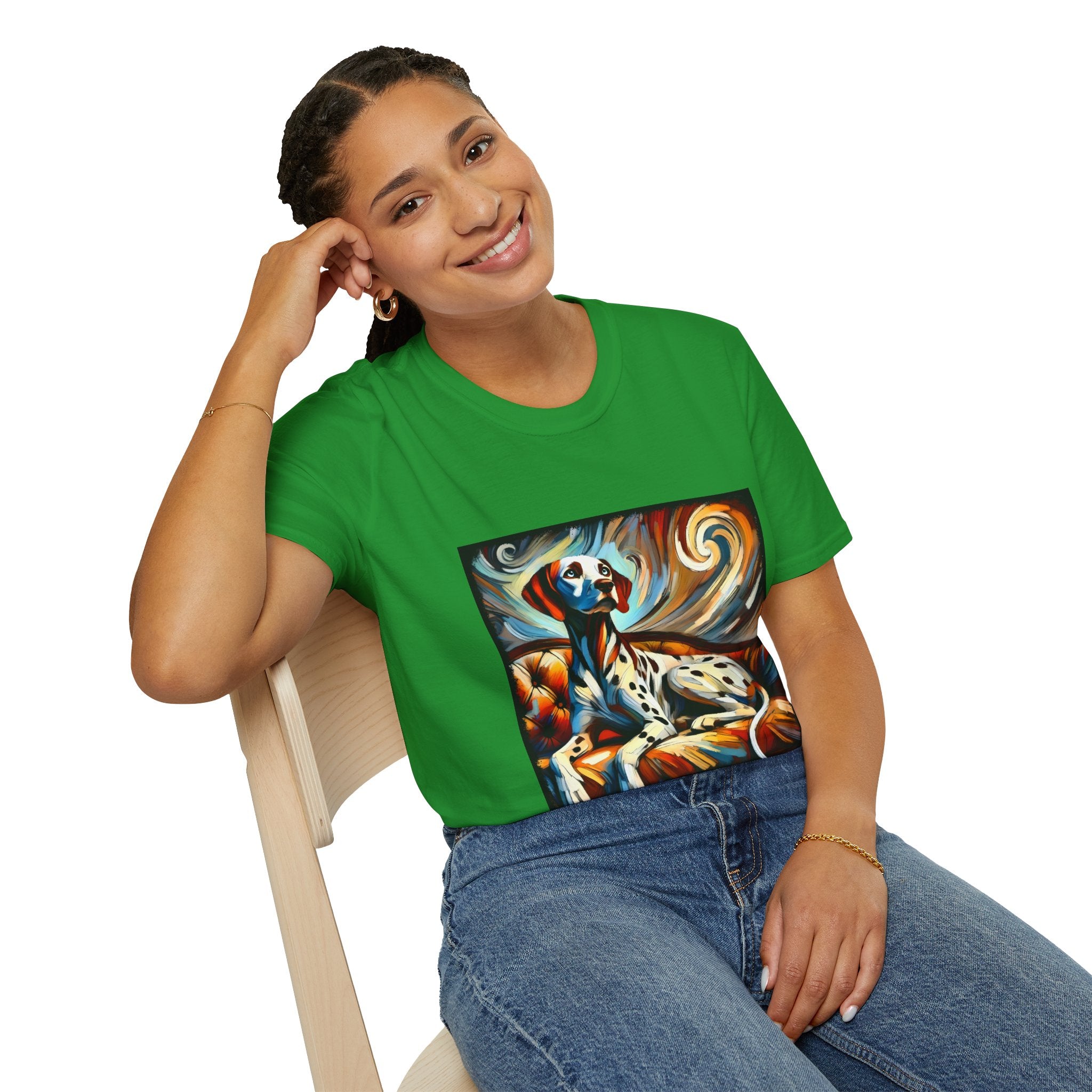 Dalmatian Warm Swirl | Unisex Dog T-Shirt