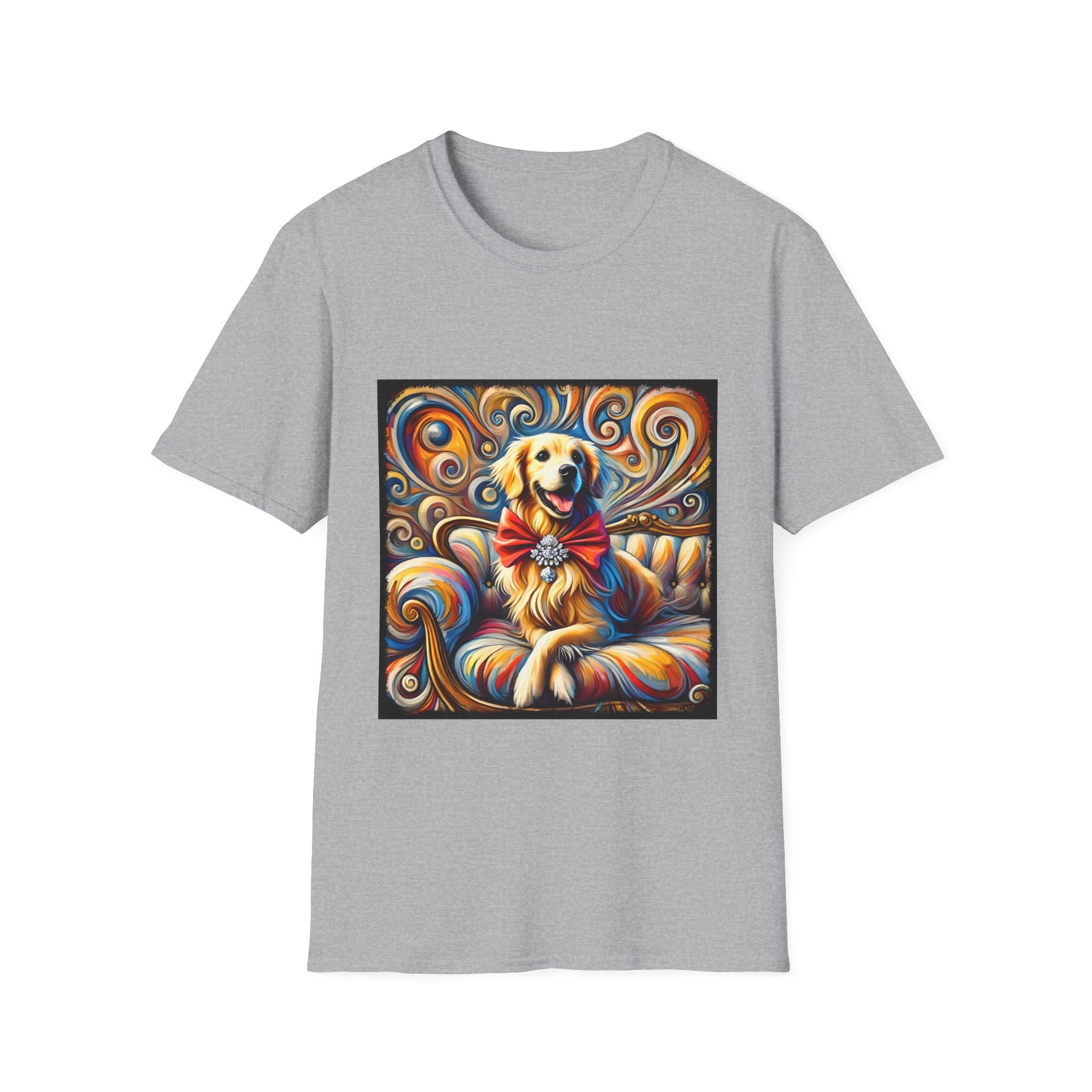 Golden Retriever Shirt | Happy Dog Swirl Dog Lover Tee