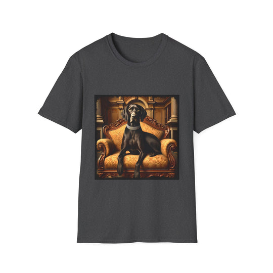 German Shorthaired Pointer Poised Princess design dog lover unisex t-shirt in dark heather