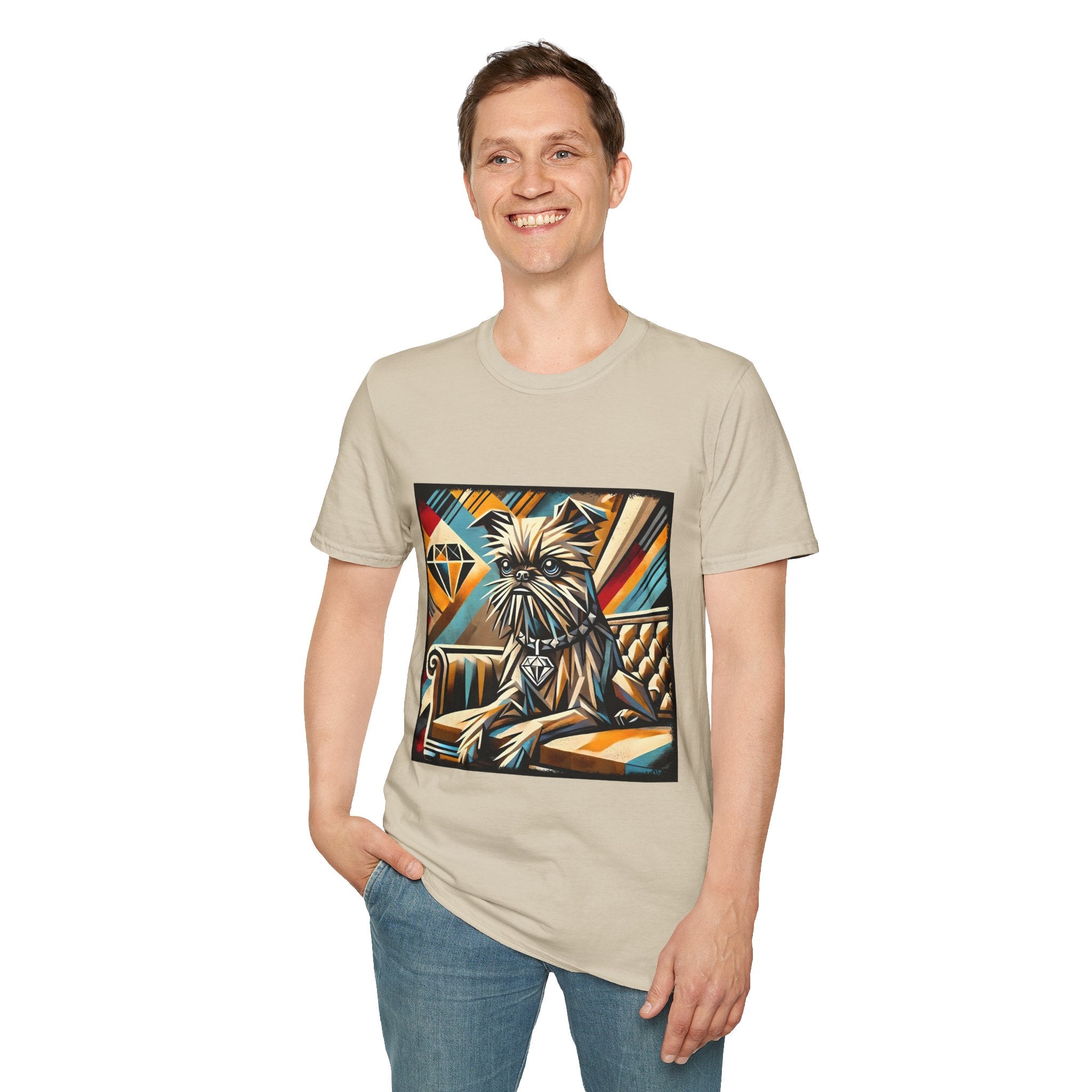 Brussels Griffon Vivid Geometric | Unisex Dog T-Shirt