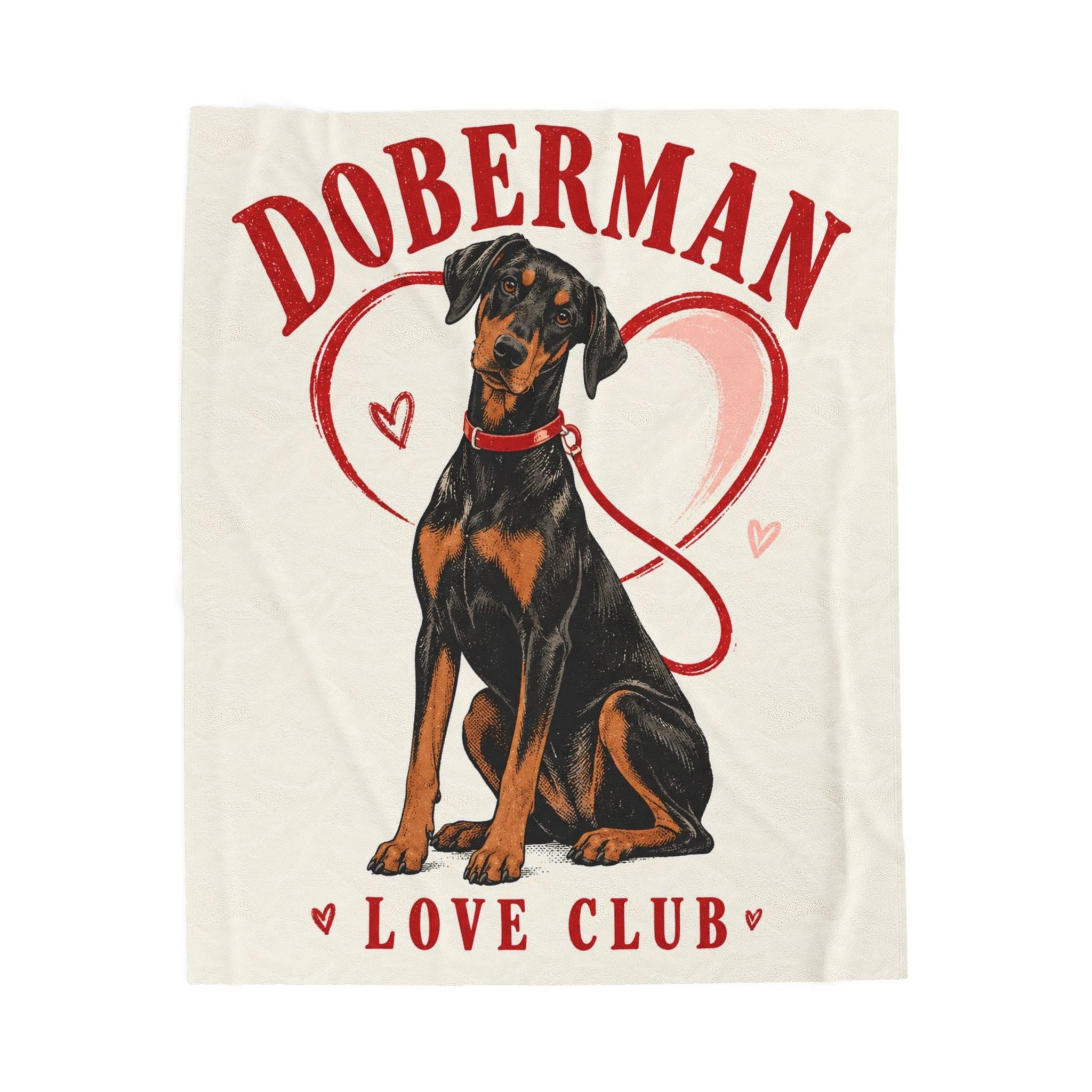 Doberman Pinscher Blanket | Love Club Dog Lover Gift