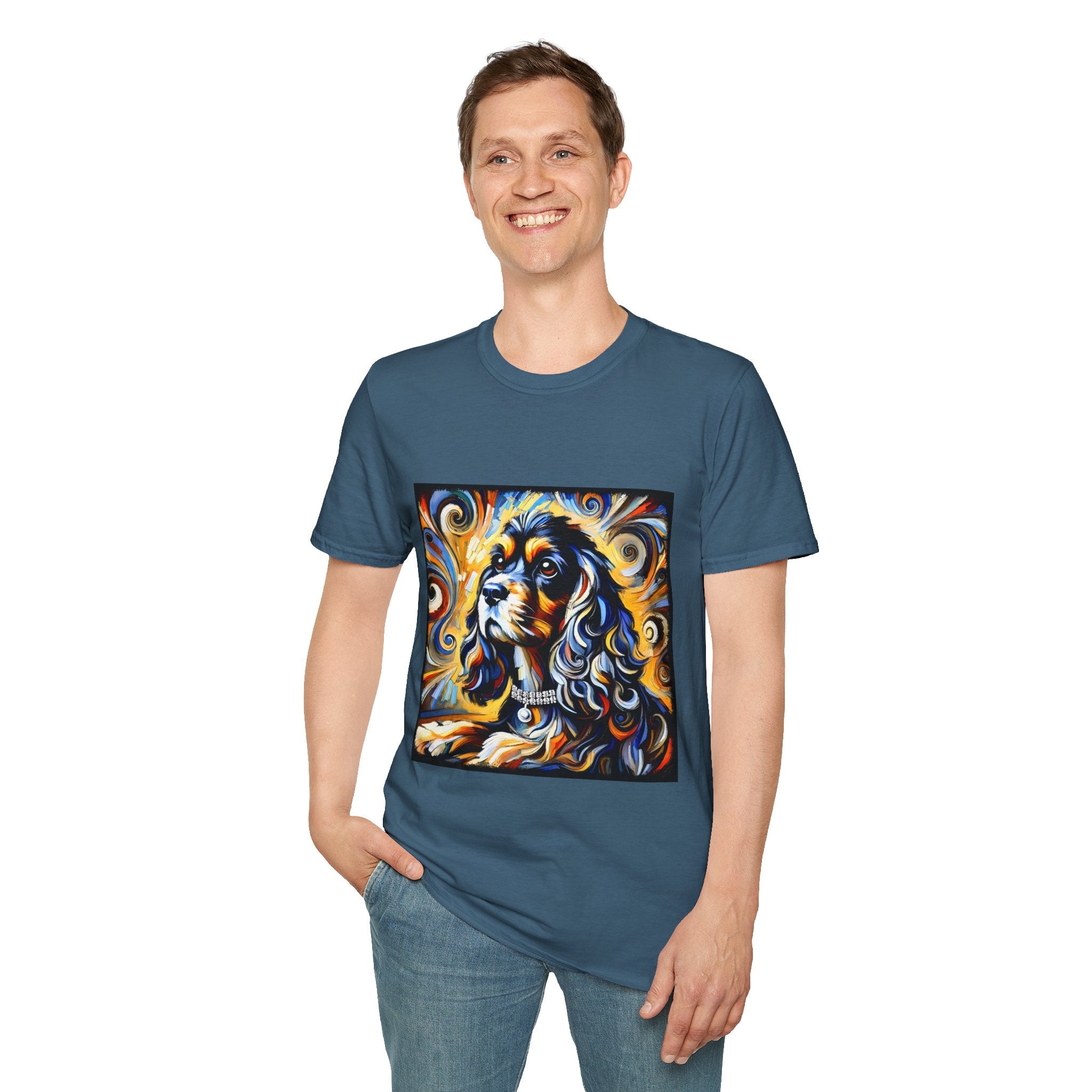 Cocker Spaniel Sun Swirl | Unisex Dog T-Shirt