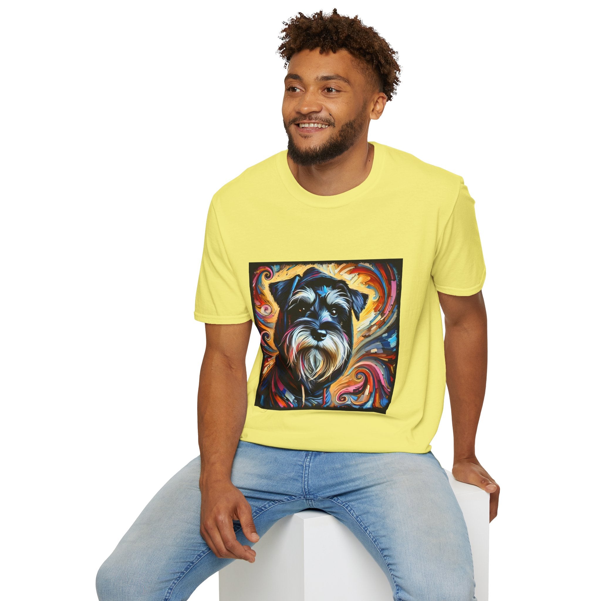 Schnauzer Hoodie Swirl | Unisex Dog T-Shirt